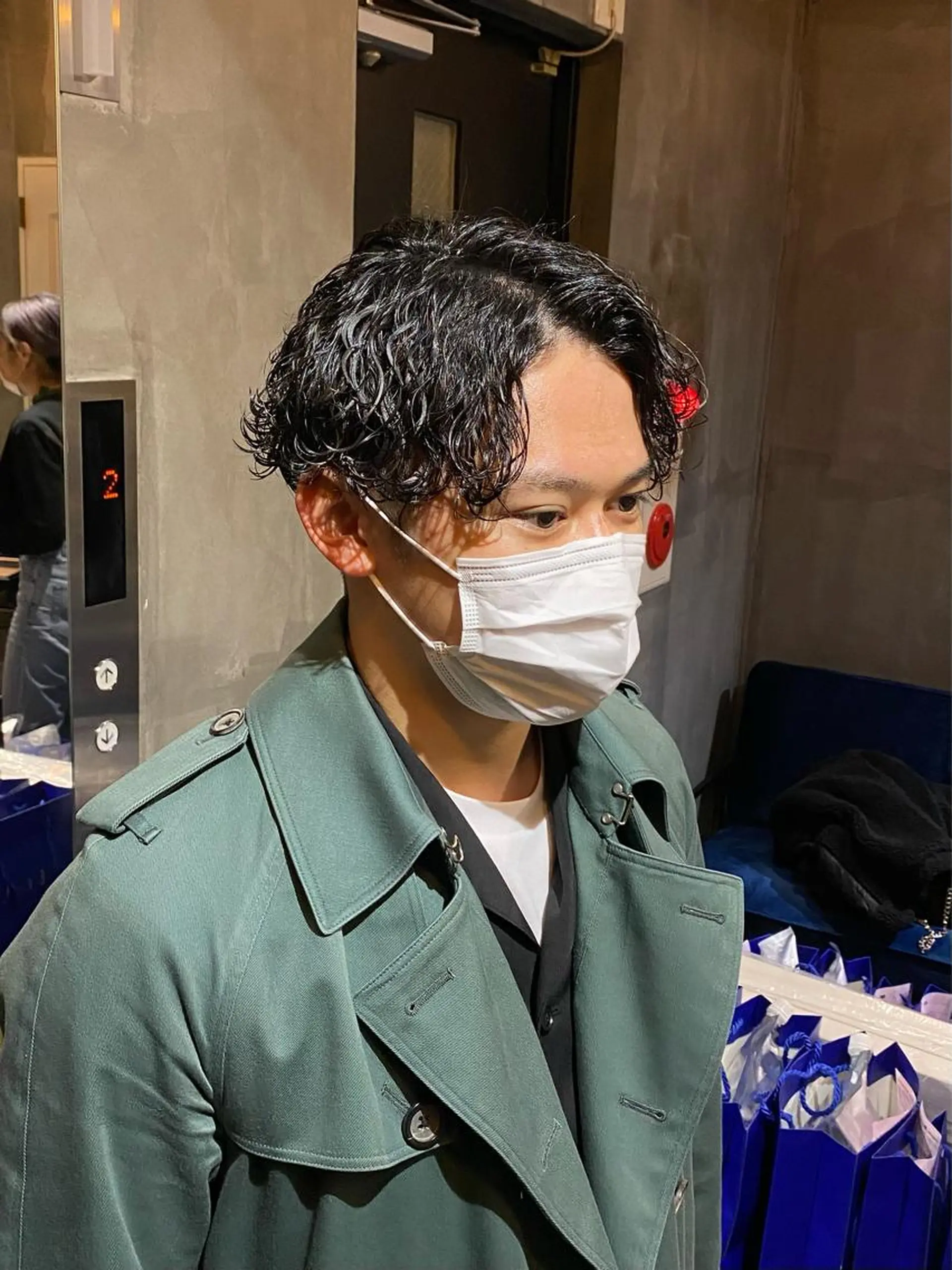 ショート パーマ メンズ カット パーマ 八戸パーマ/メンズパ ーマ/シンゴ。のヘアスタイル