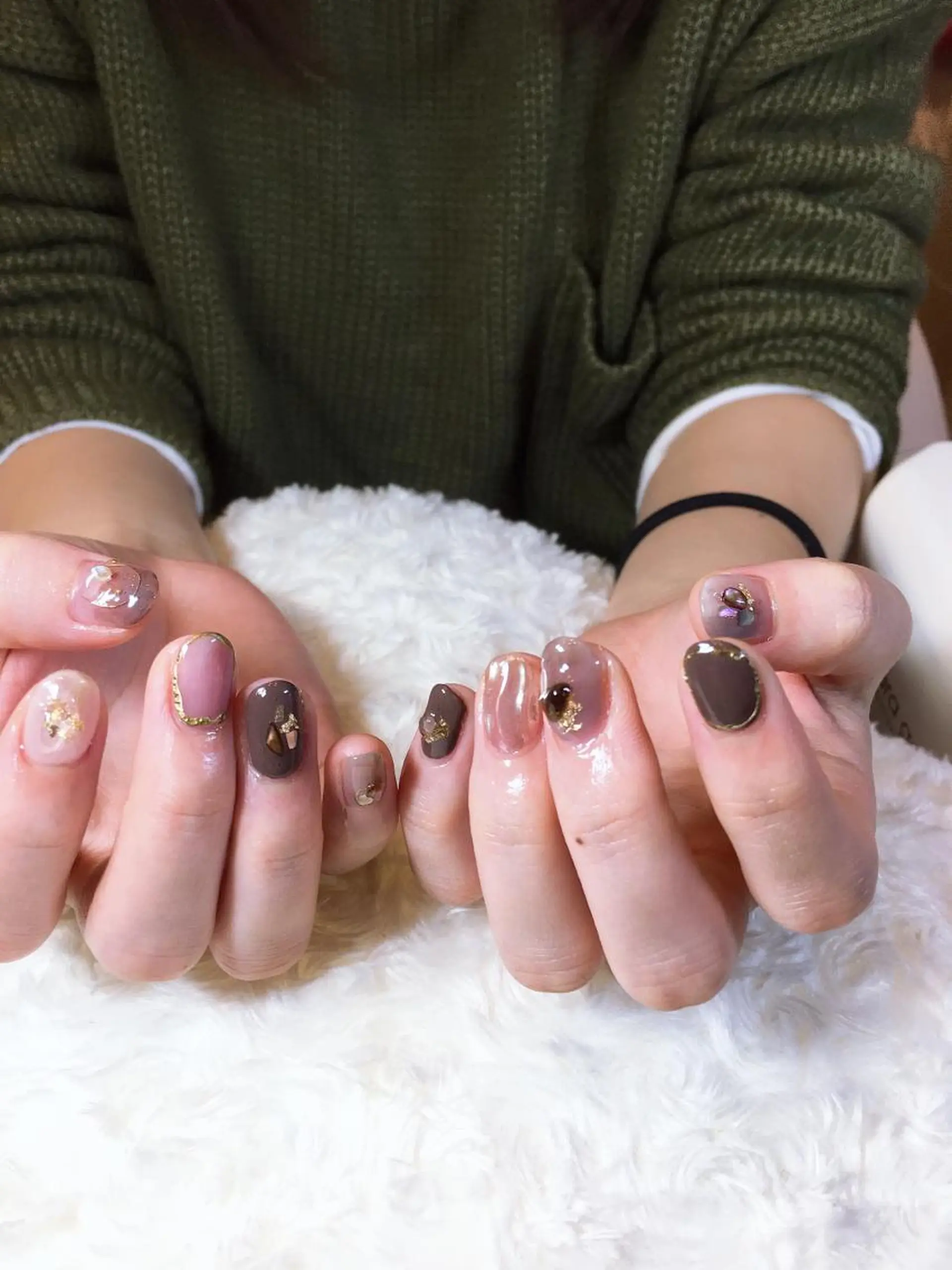 ネイル アートネイル ミラーネイル ニュアンスネイル MISAKO nailのネイルデザイン