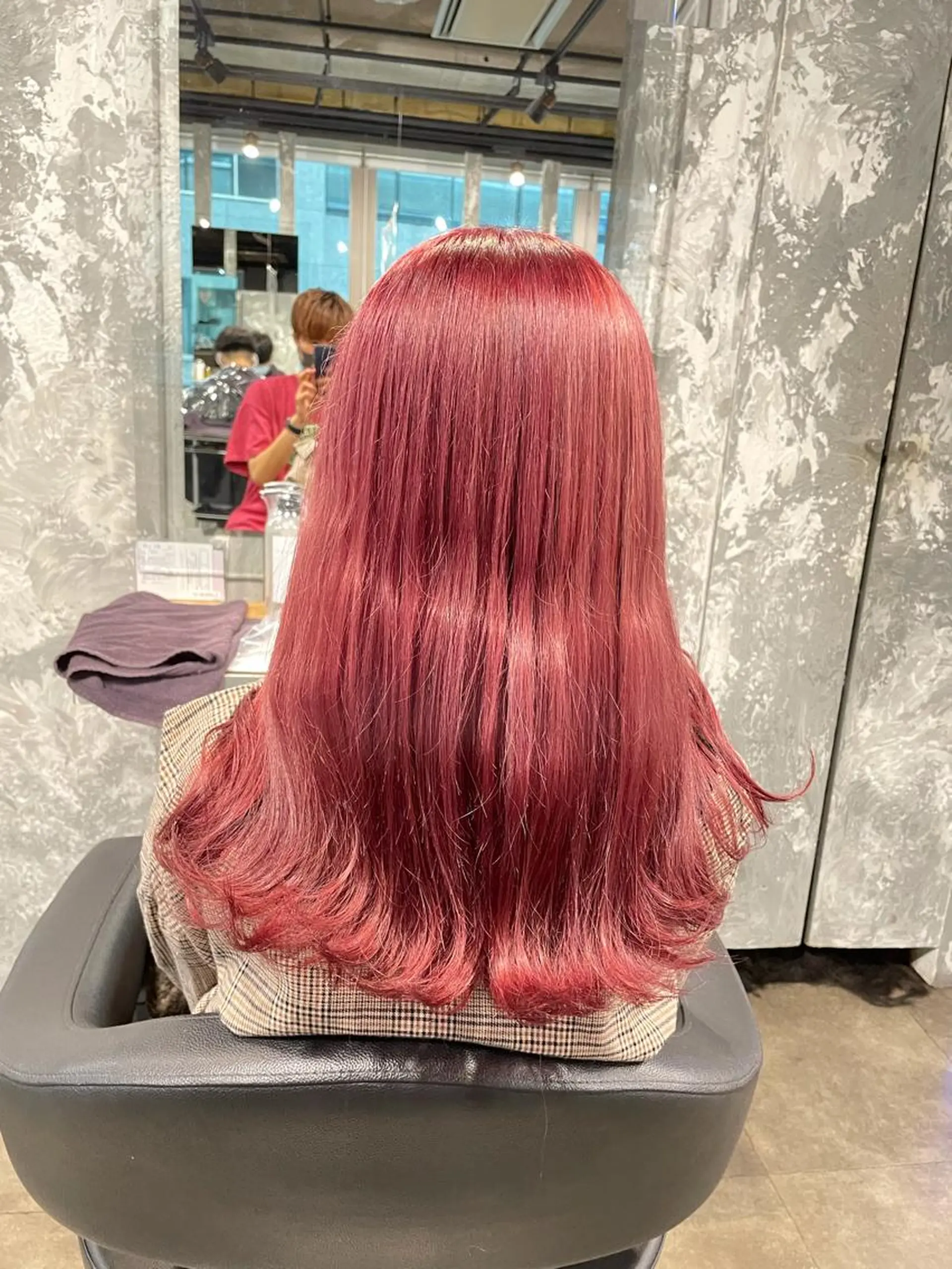 セミロング カラー ピンクカラー ベージュカラー💖 やすひろのヘアスタイル