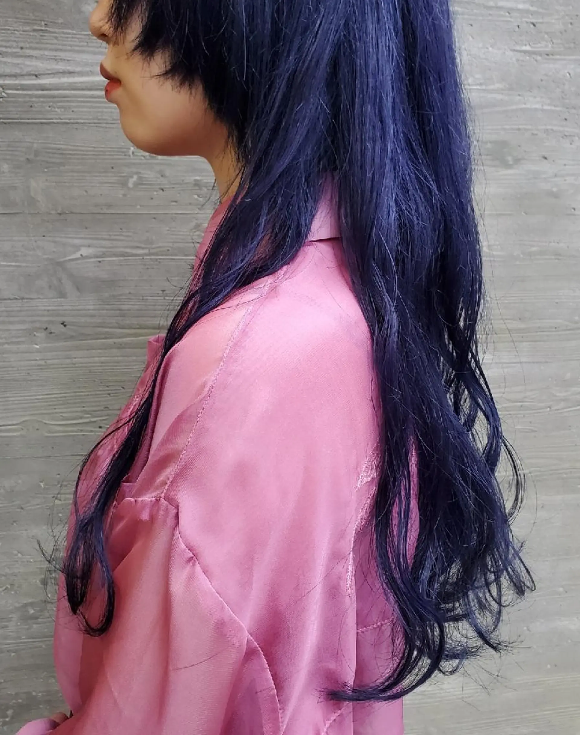 ロング カラー 谷 結奈のヘアスタイル