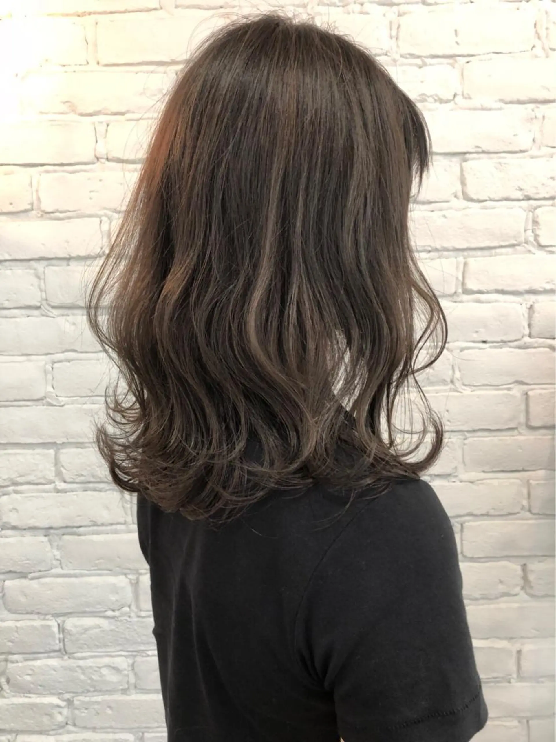 セミロング カラー 艶カラー/フェイス レイヤー/たむのヘアスタイル