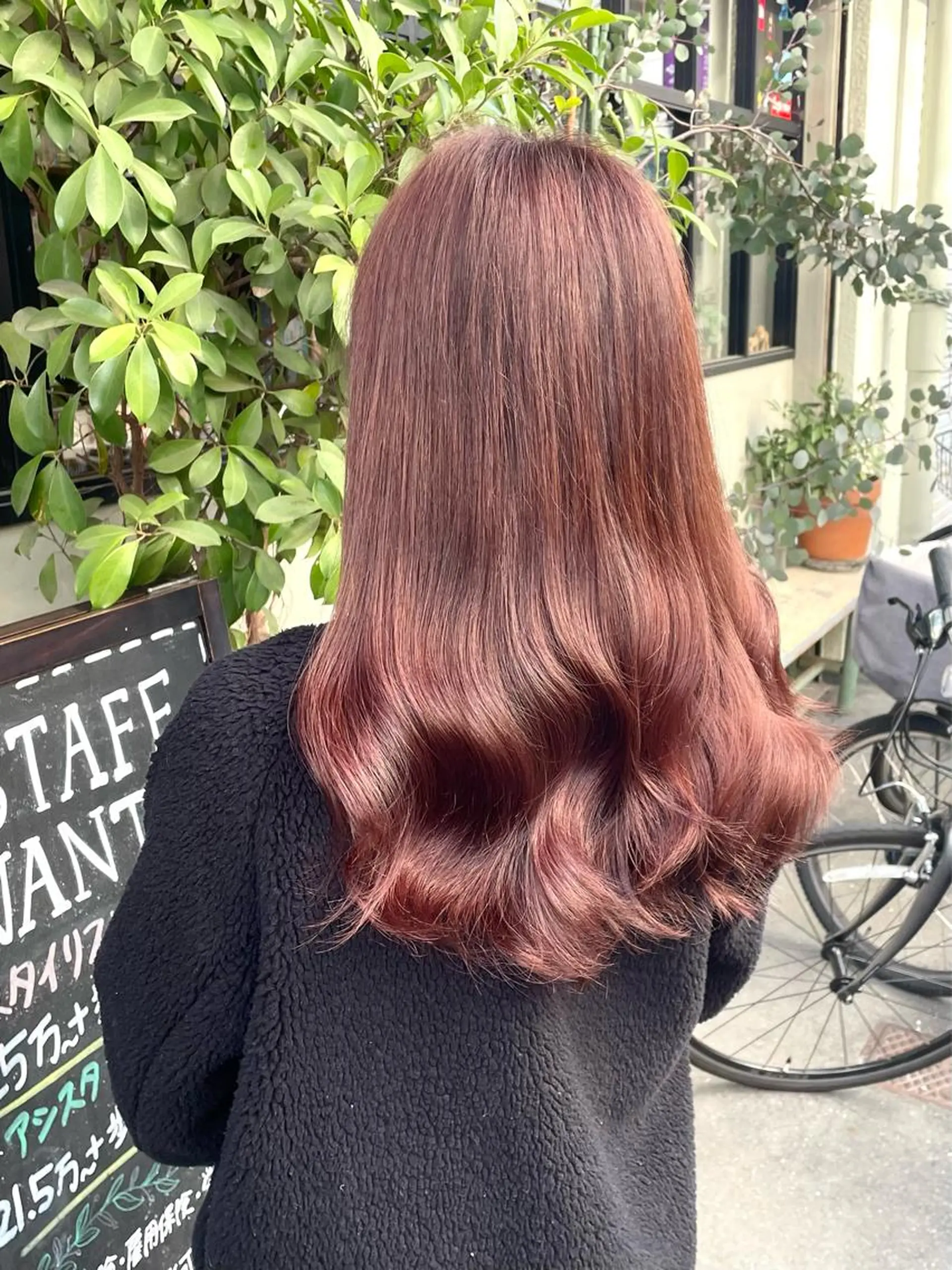 カラー ピンクカラー ヘアカラー トリートメント ヘアセット 竹内 春奈のヘアスタイル