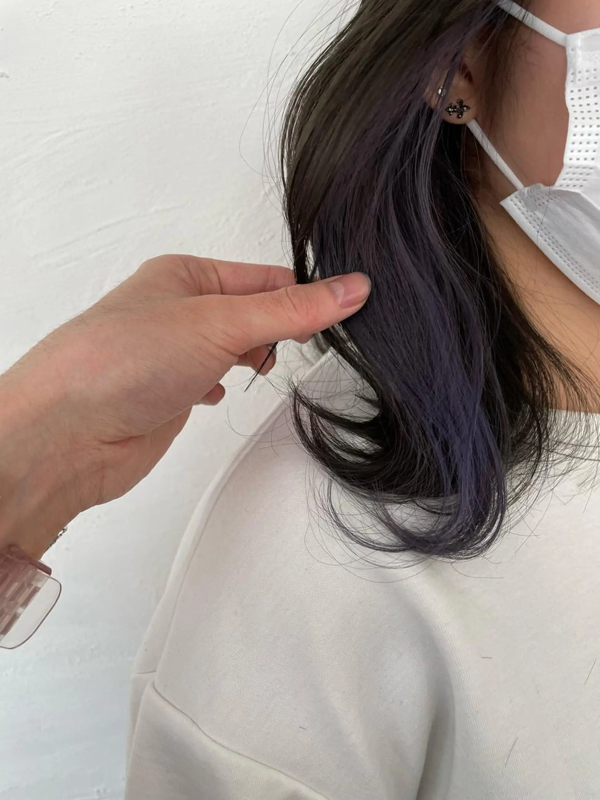 ミディアム カラー 冨木 雄斗のヘアスタイル