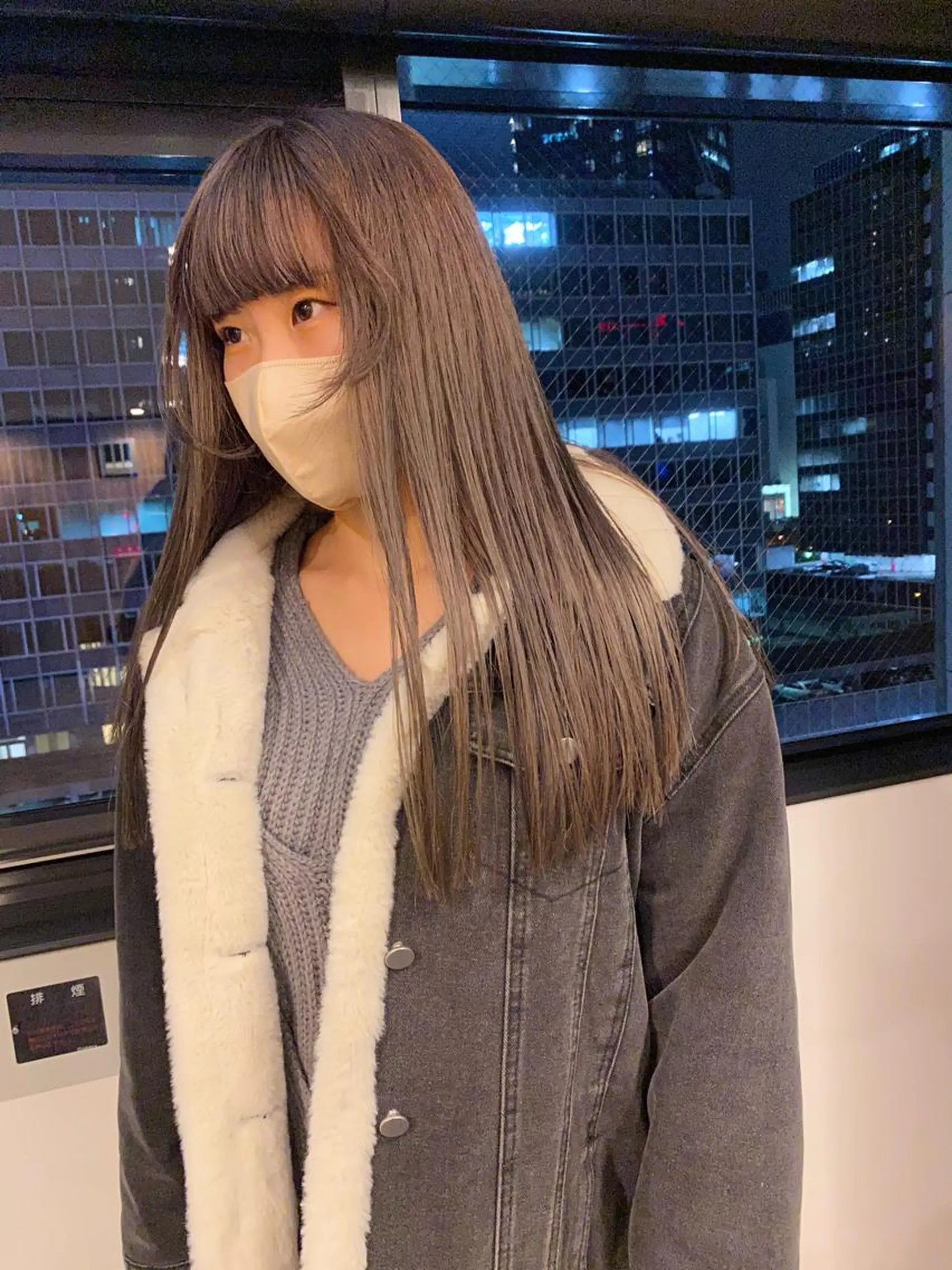 ロング カラー パーマ ヘアアレンジ デザインカラー/ボブ ブリーチカラー/ユリのヘアスタイル