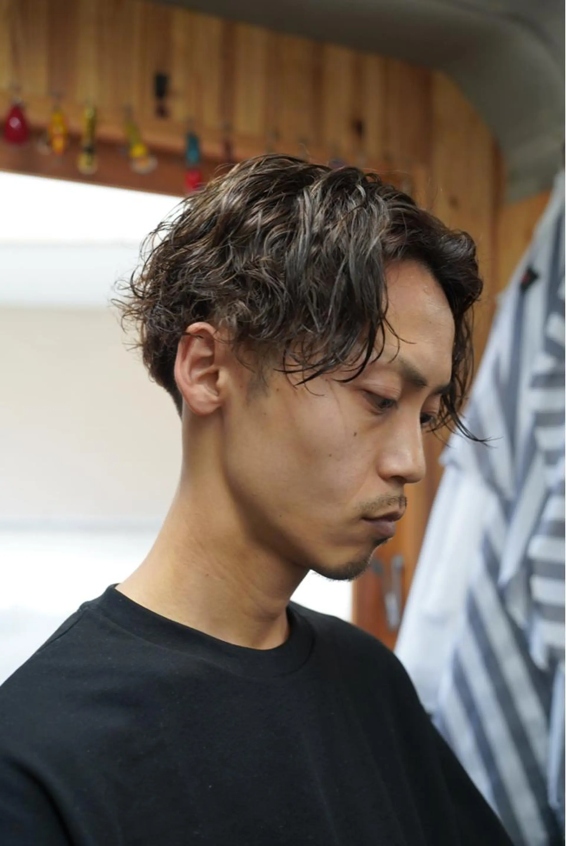 パーマ メンズ メンズパーマ カット パーマ ヘアセット 関 晃哉のヘアスタイル