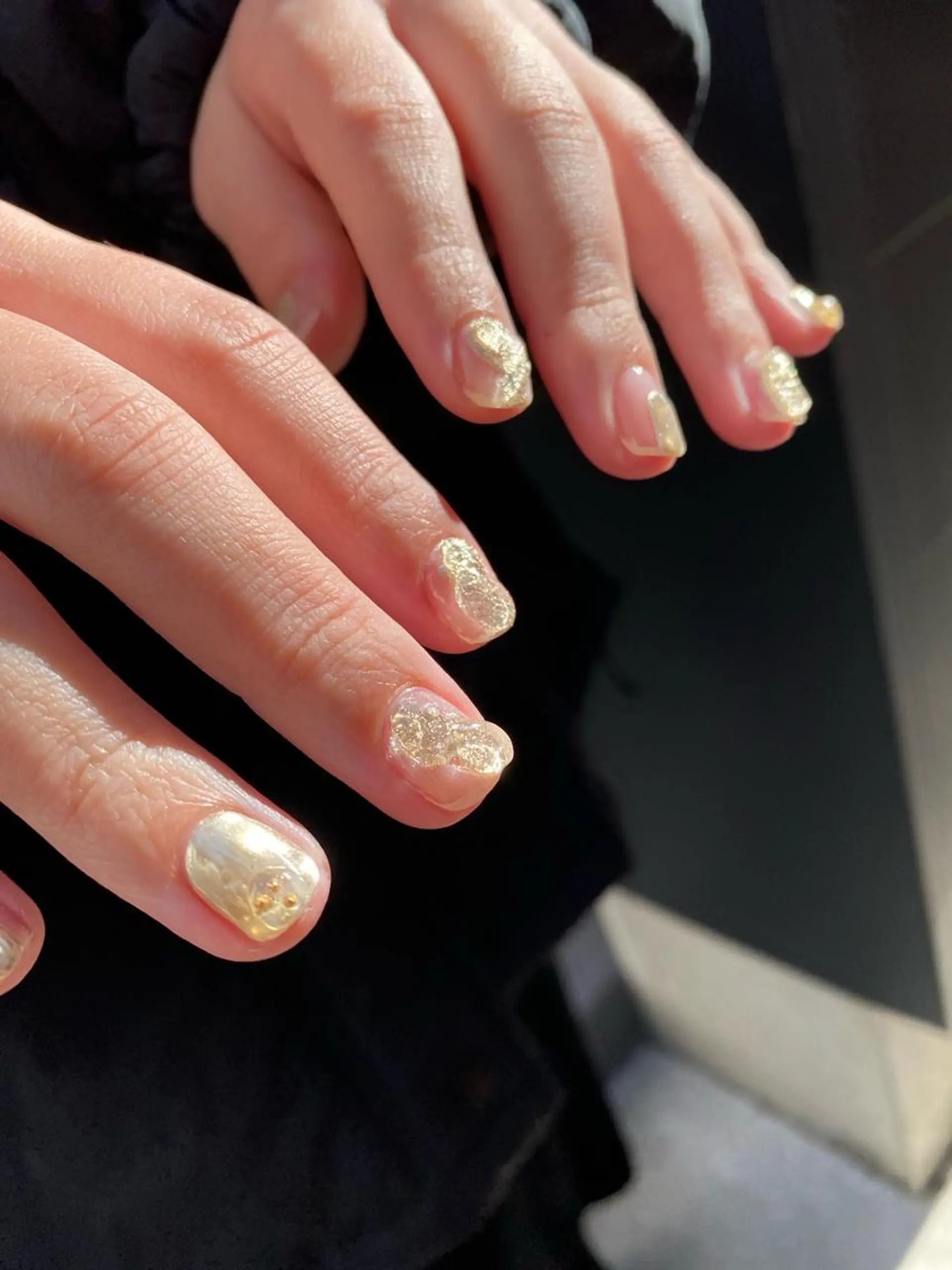 ネイル ニュアンスネイル 春ネイル ハンドネイル 草加ニュアンスネイル 🌚hersのネイルデザイン