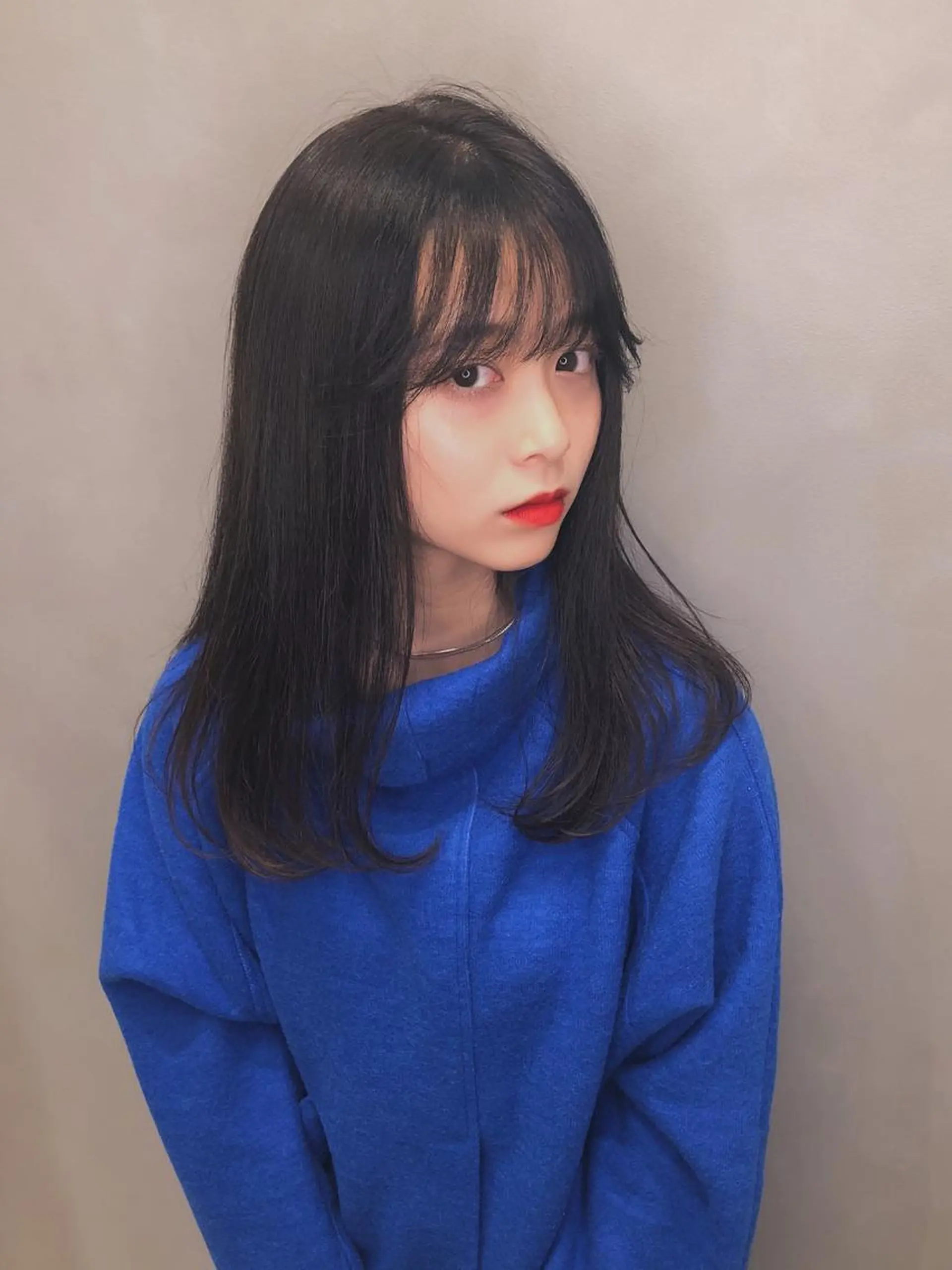 セミロング カット トリートメント フジサキ ケンのヘアスタイル