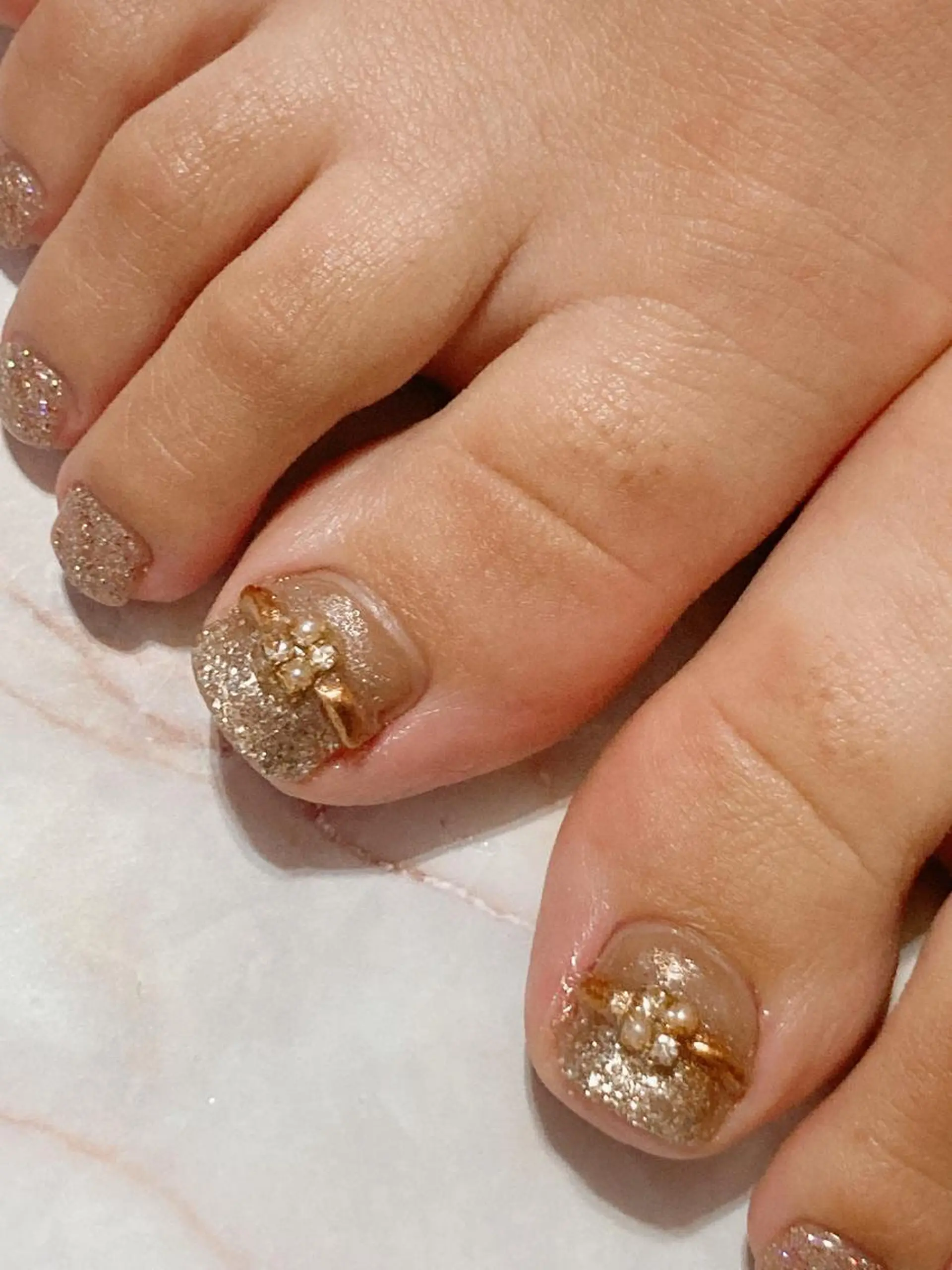 ネイル ラメ(グリッター) ネイルケアサロン Campanulaのネイルデザイン