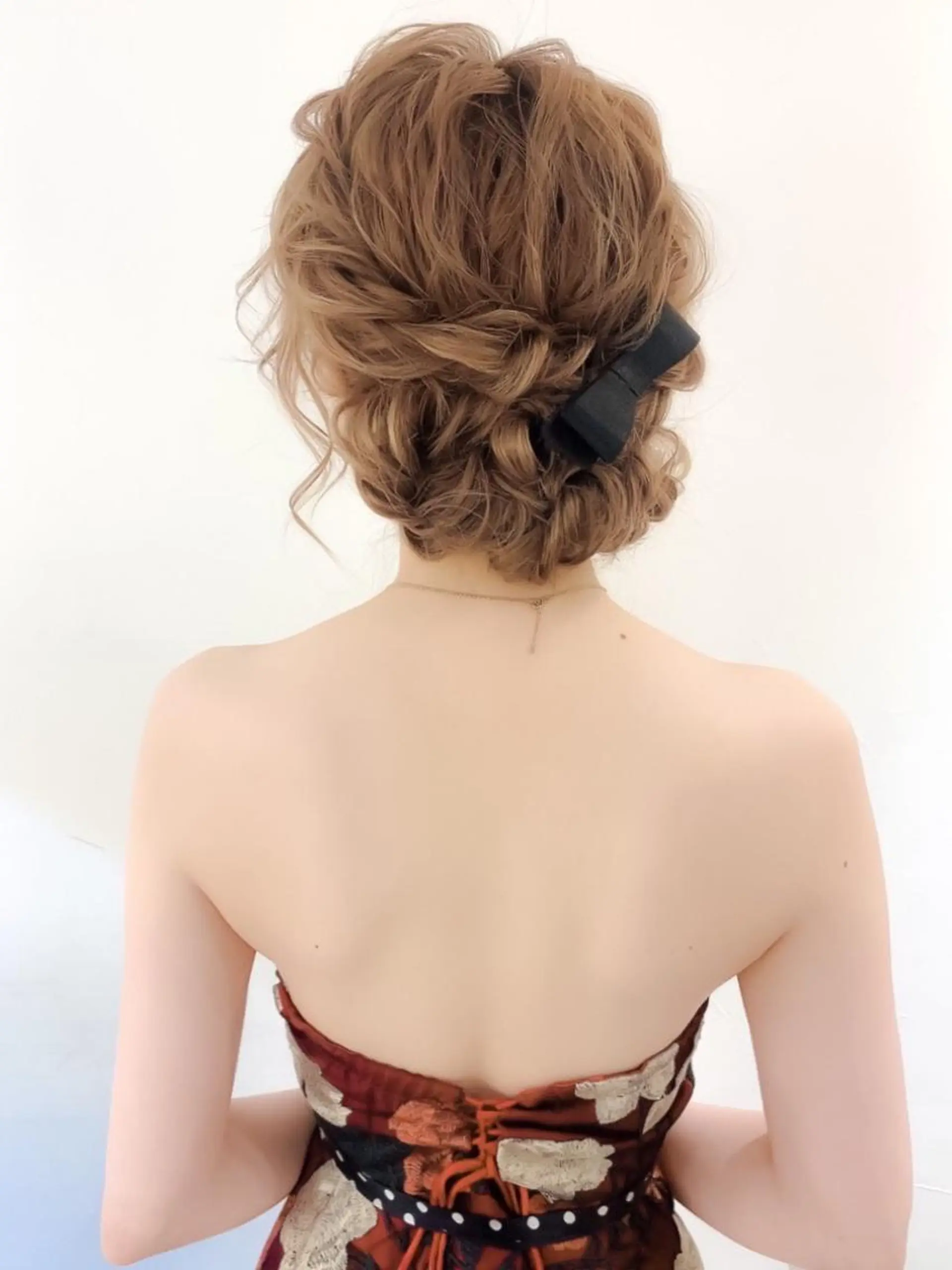 セミロング ヘアアレンジ ヘアメイク エンカレッジのヘアスタイル