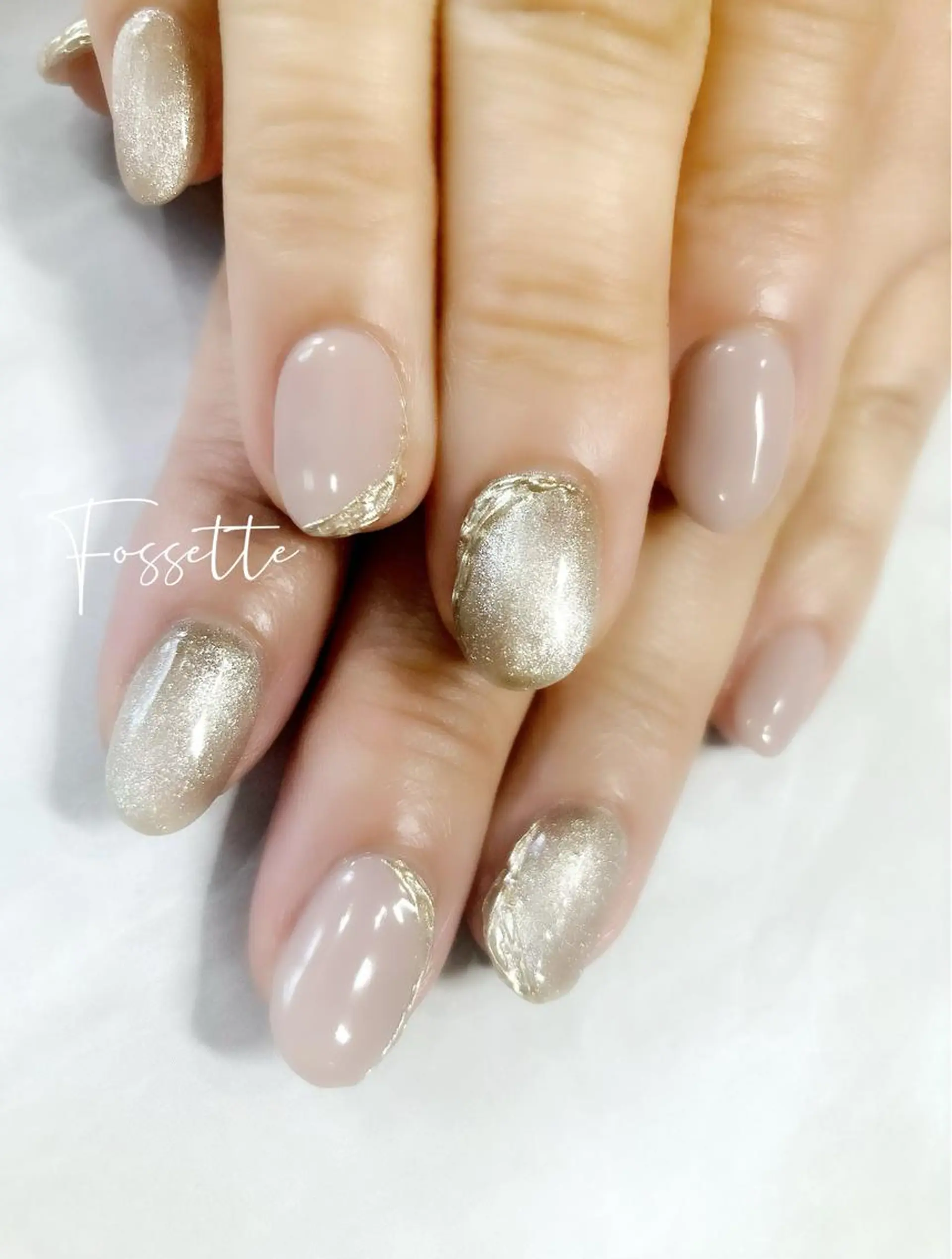 ネイル アートネイル マグネットネイル ミラーネイル ワンカラーネイル nailsalon Fossetteのネイルデザイン