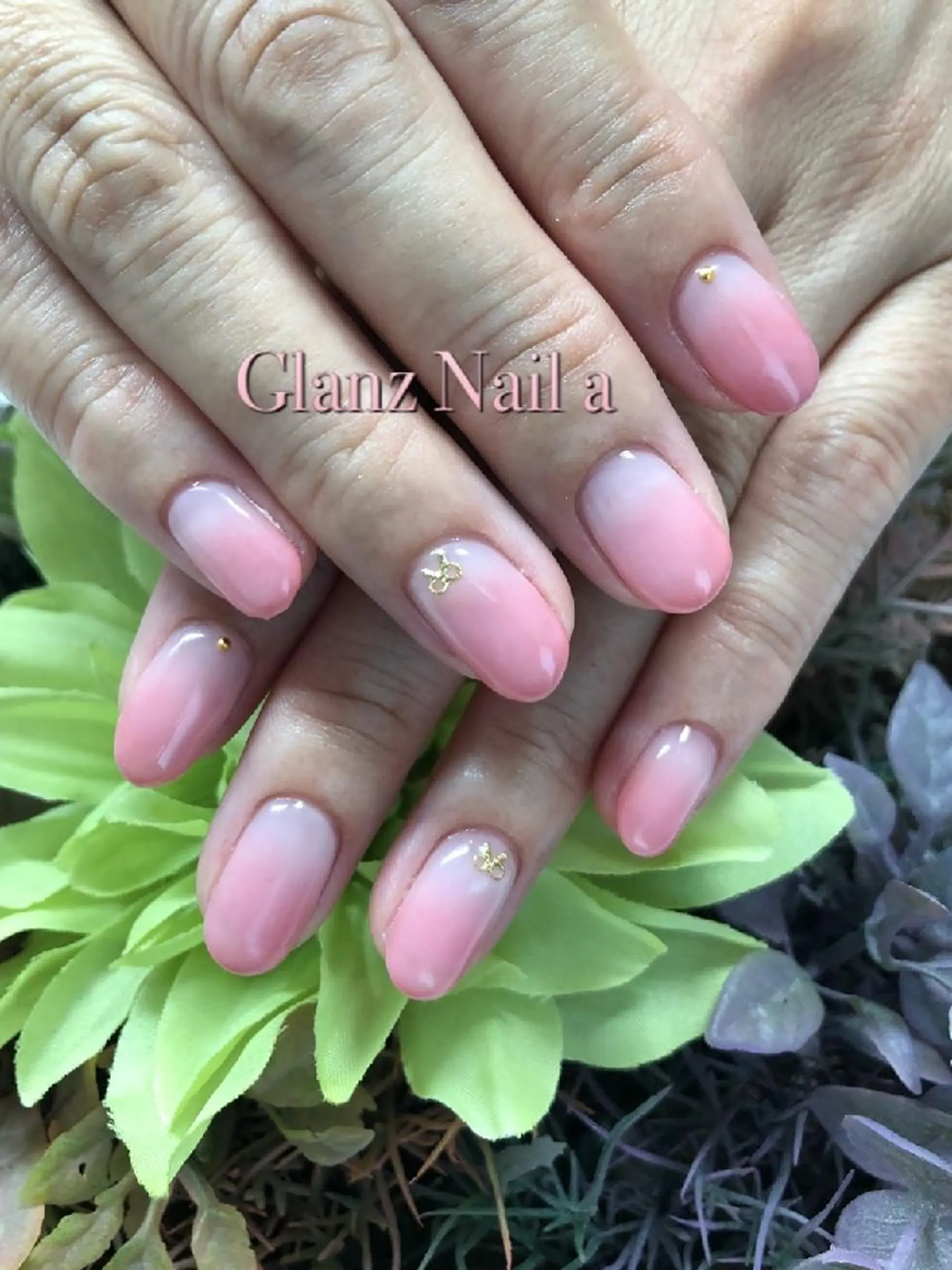 ネイル オフィスネイル シンプルネイル Glanz  Nail aのネイルデザイン