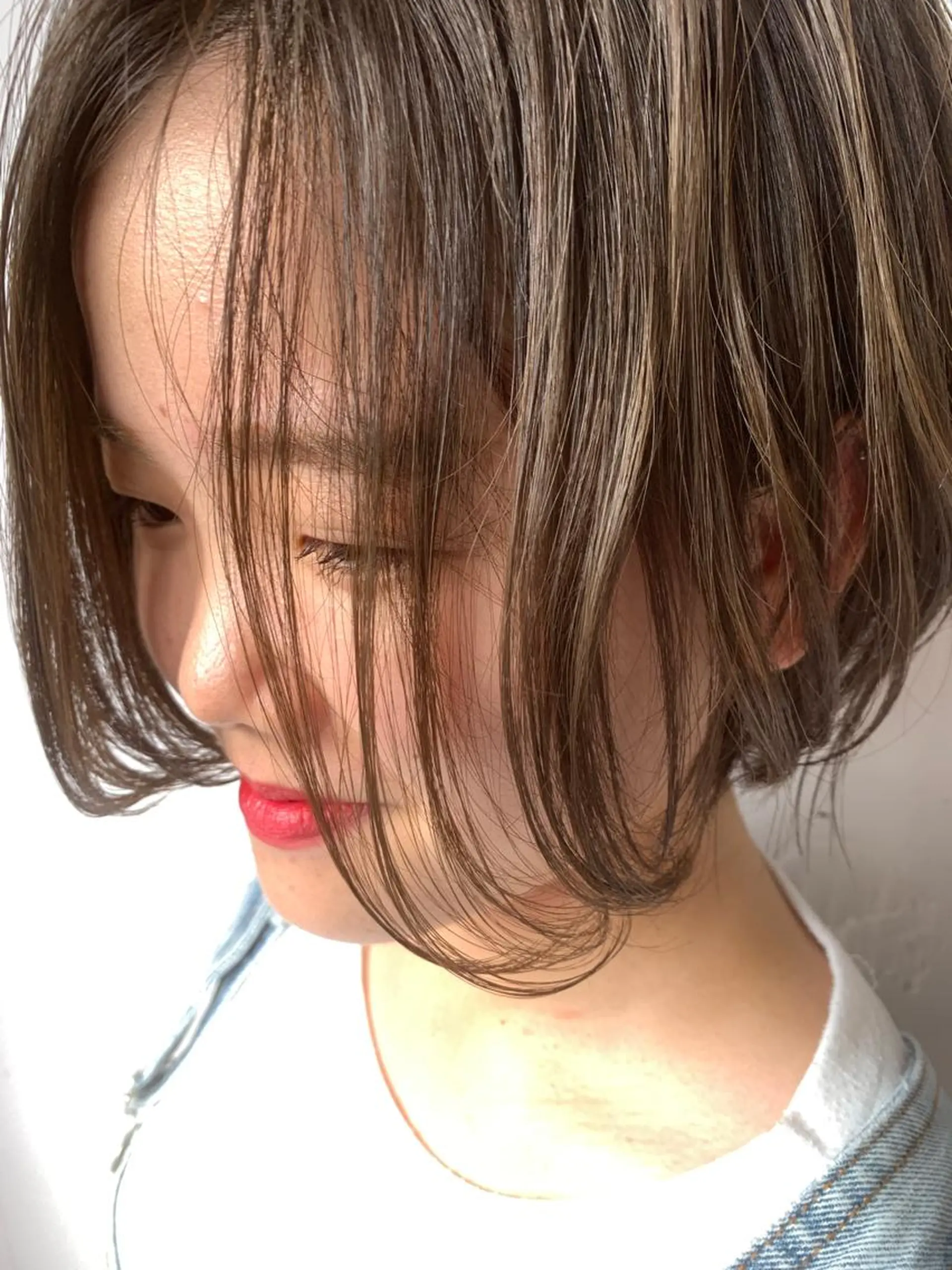 ショート 顔周りの垢抜けヘア 立山あいりのヘアスタイル