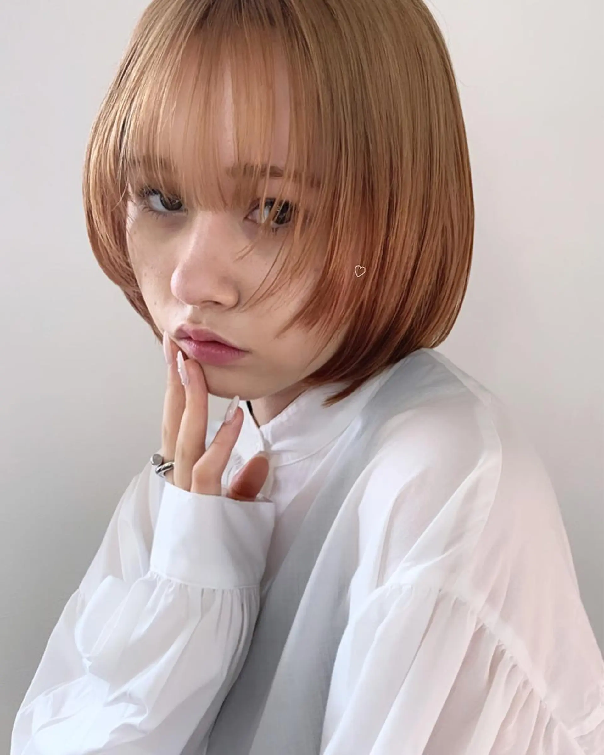 ミディアム 松岡優菜／半個室♡ 似合わせカットカラーのヘアスタイル