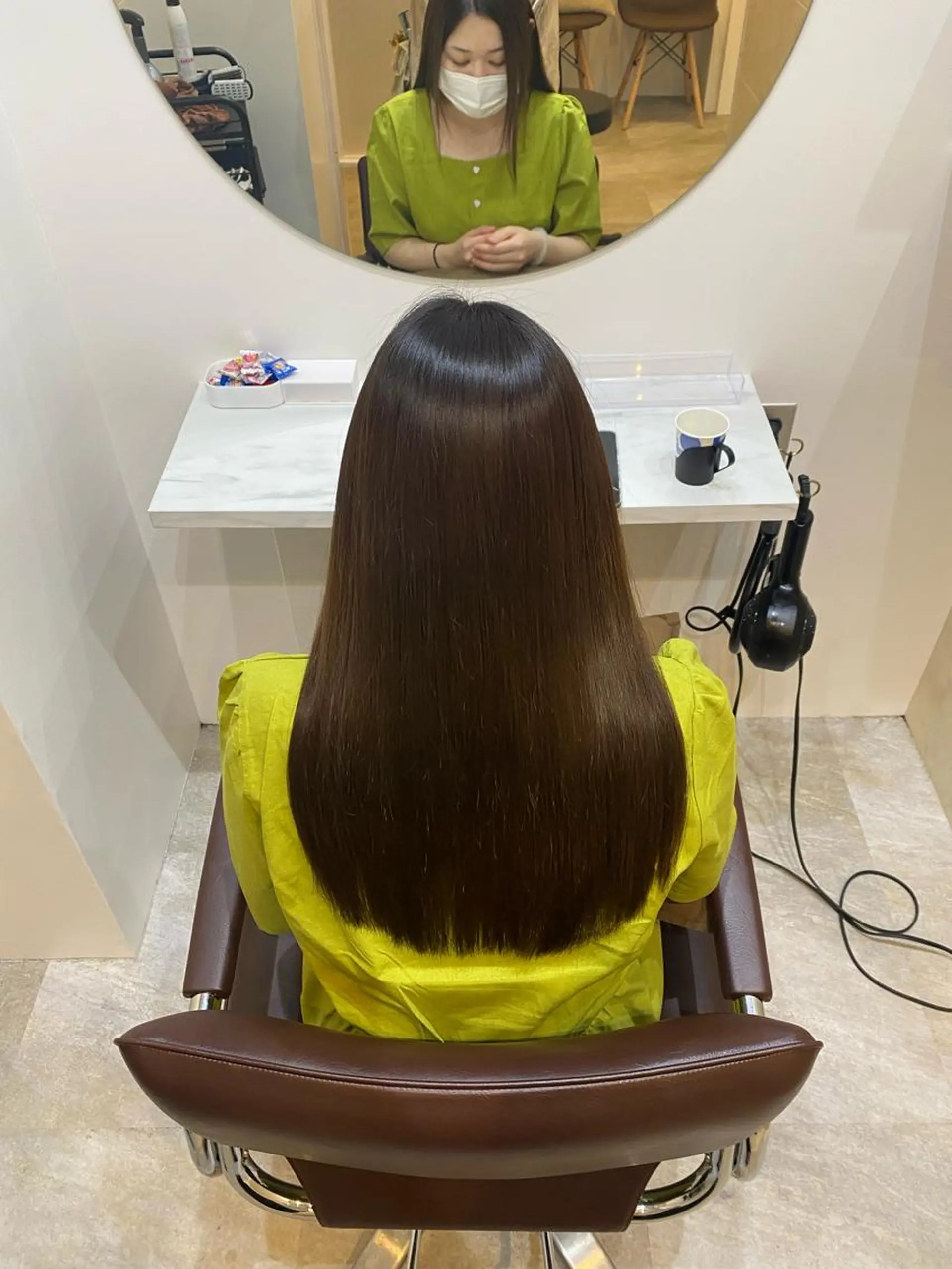 ロング カット ヘアカラー トリートメント 【髪質改善　艶髪】 布川　莉穂のヘアスタイル