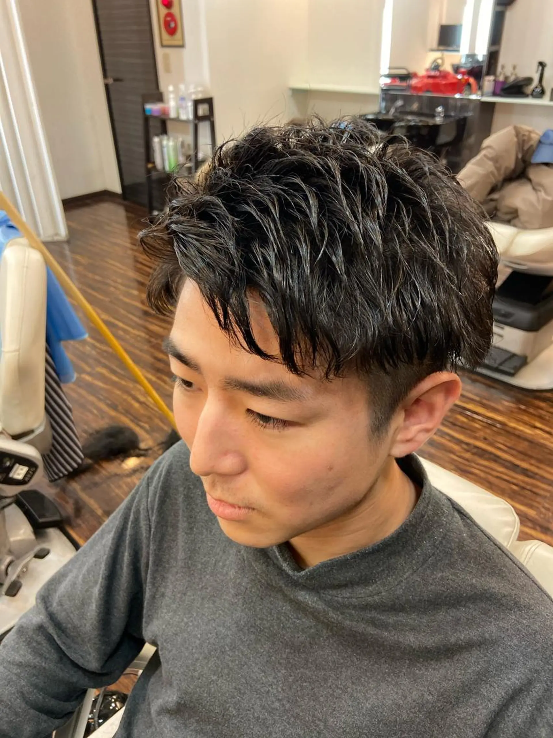 ミディアム dunhill 斉藤 大樹/メンズカットのヘアスタイル