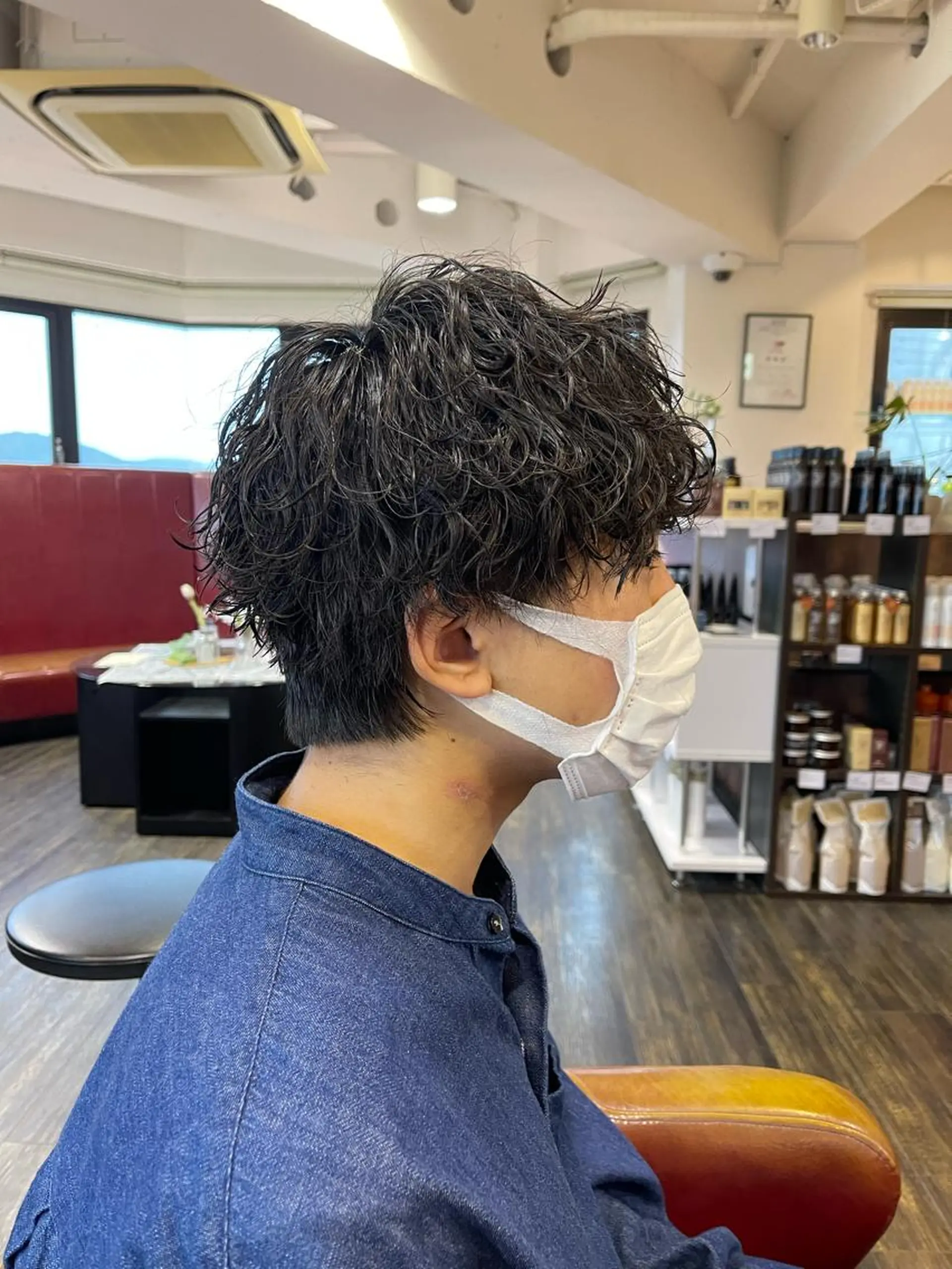 ショート パーマ メンズ 波巻きパーマ カット パーマ メンズスタイル /メンズパーマ/須藤のヘアスタイル