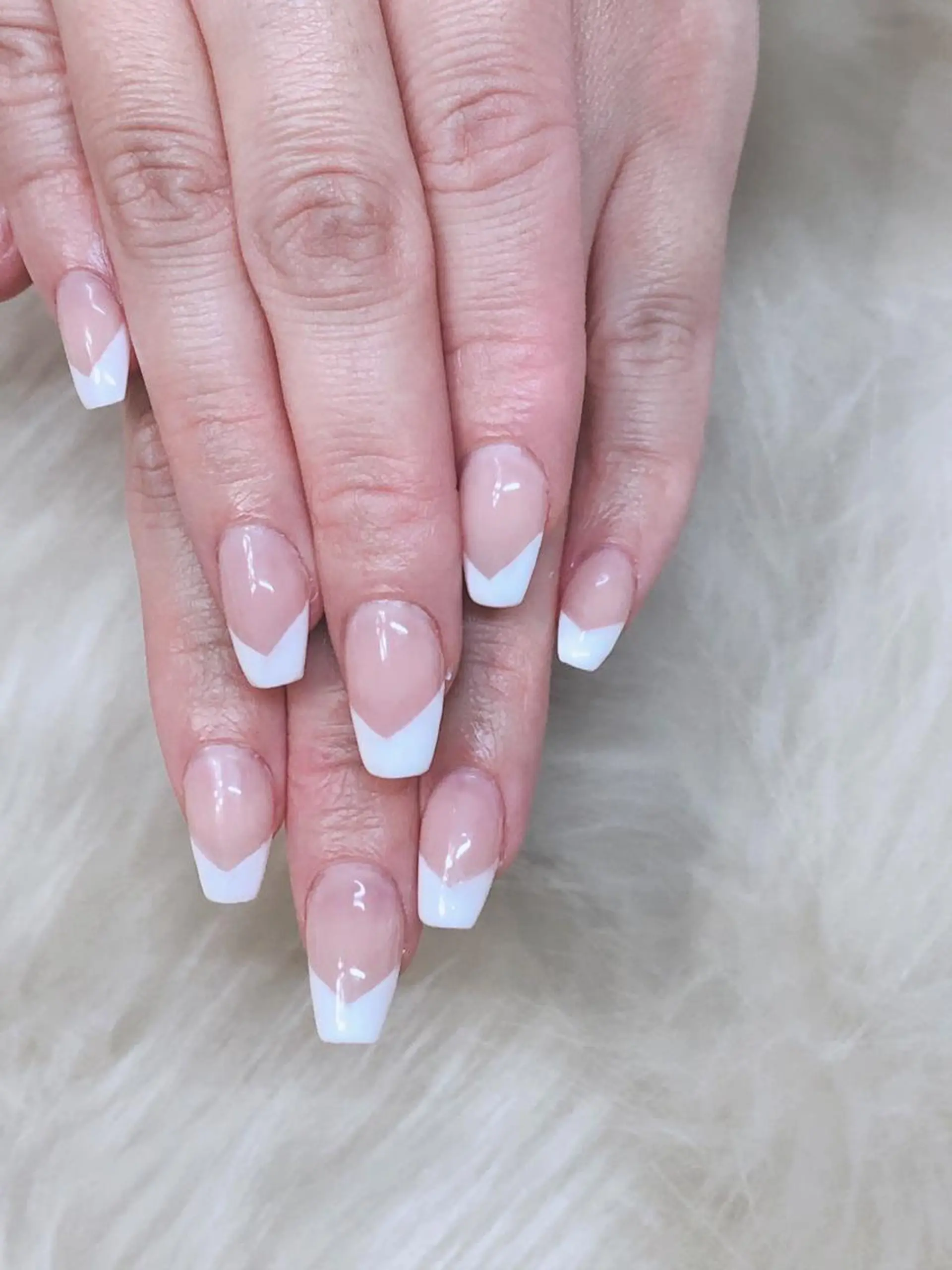 ネイル フレンチネイル ジェルネイル スカルプネイル la fleurのネイルデザイン