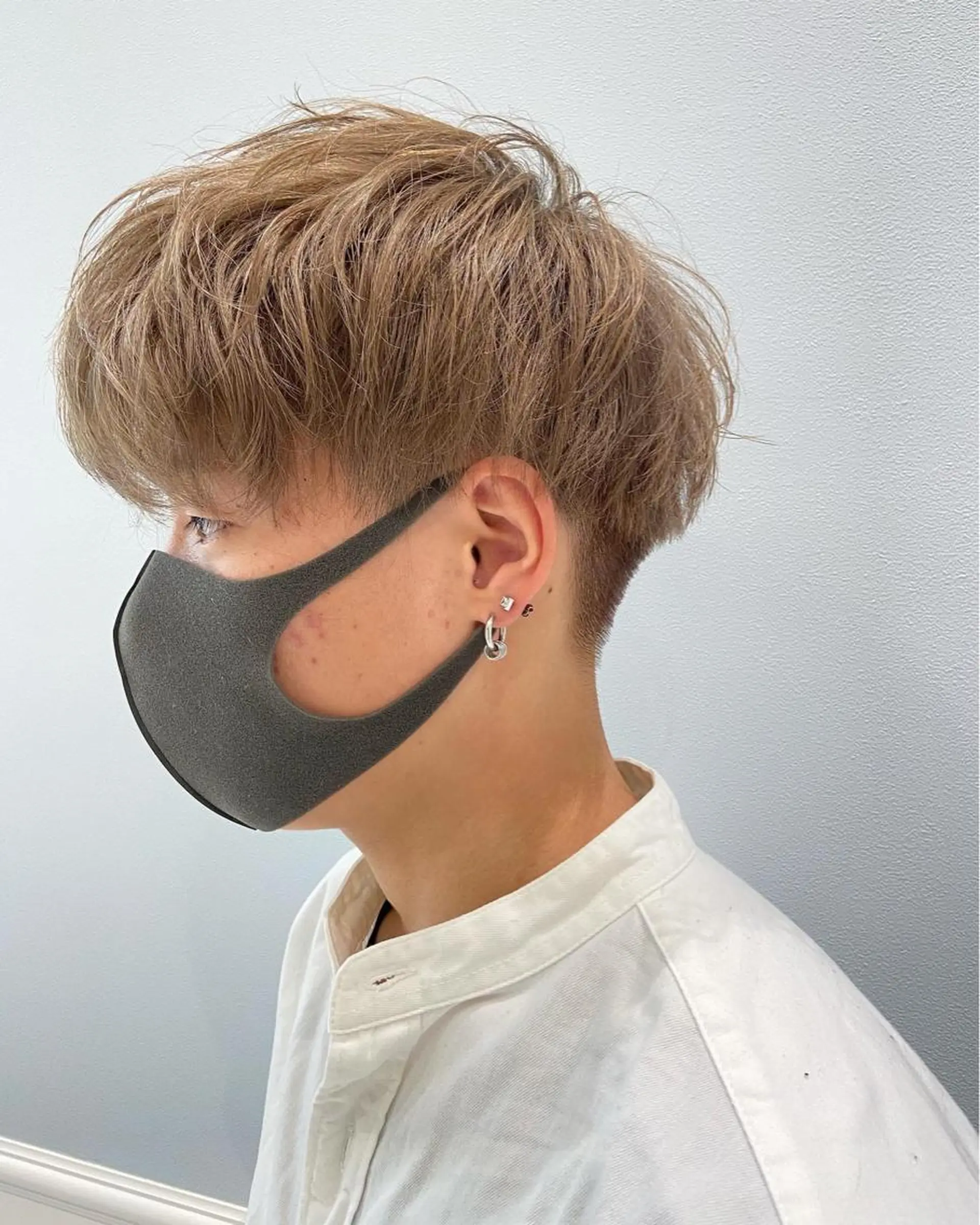 ショート メンズ 透明感カラー 松田晃代のヘアスタイル