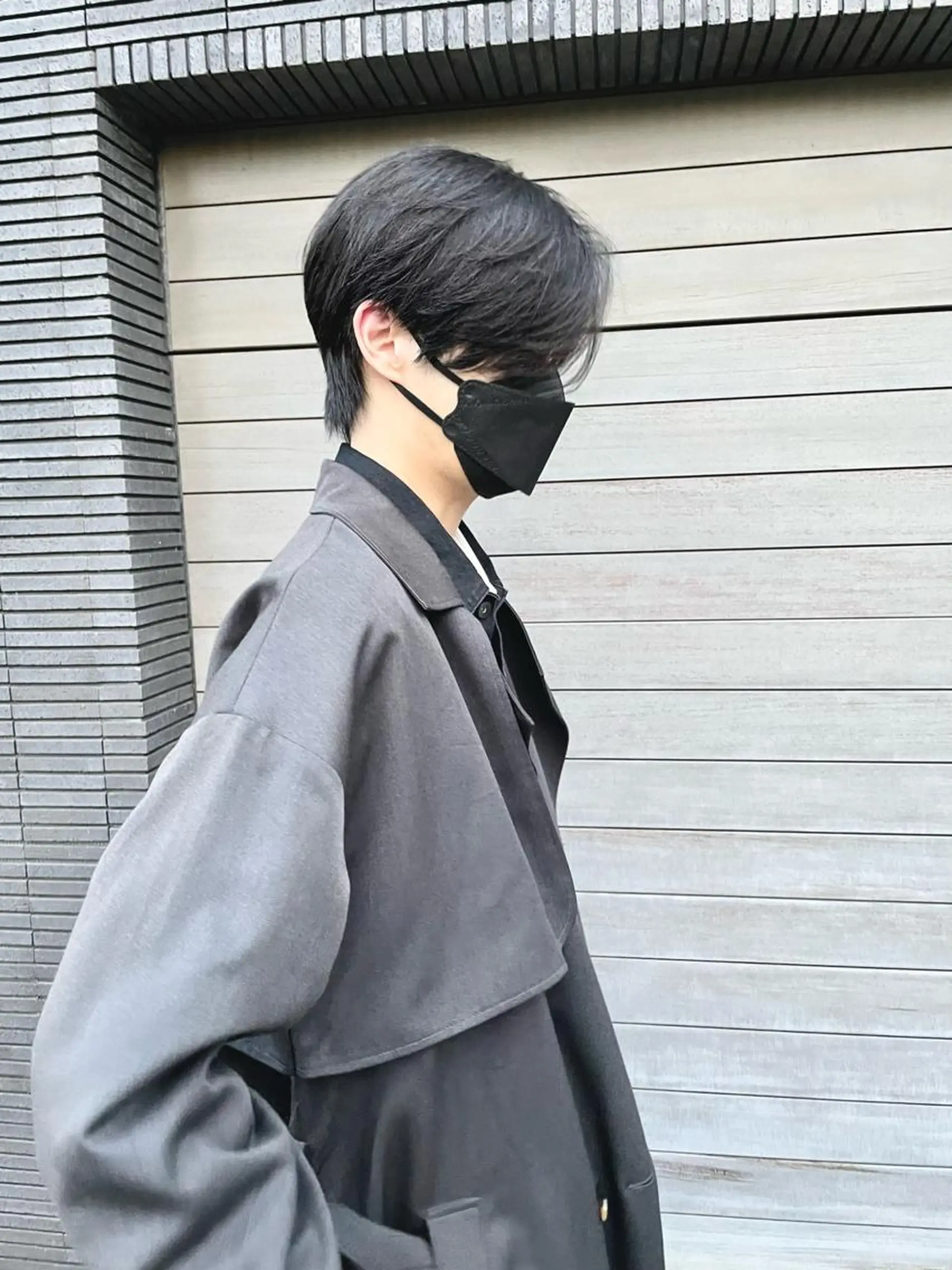 パーマ メンズ ショートボブ センターパート メンズハイライト メンズインナーカラー メンズ韓国風 ショートボブ髪質改善 縮毛矯正のプロ山道潤のヘアスタイル