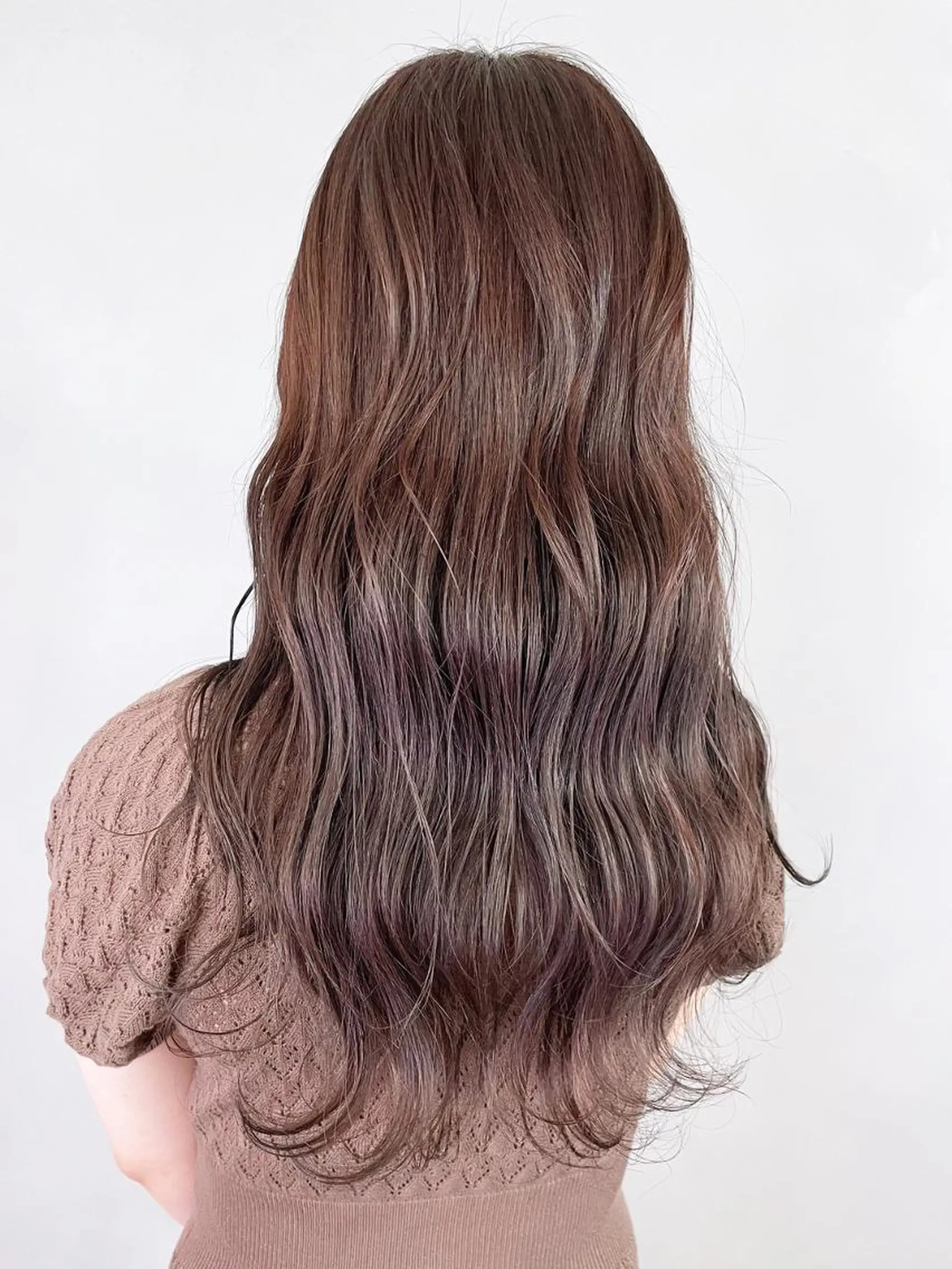 ロング カラー パーマ ヘアアレンジ グレージュ ITbyALBUM 中野店のヘアスタイル