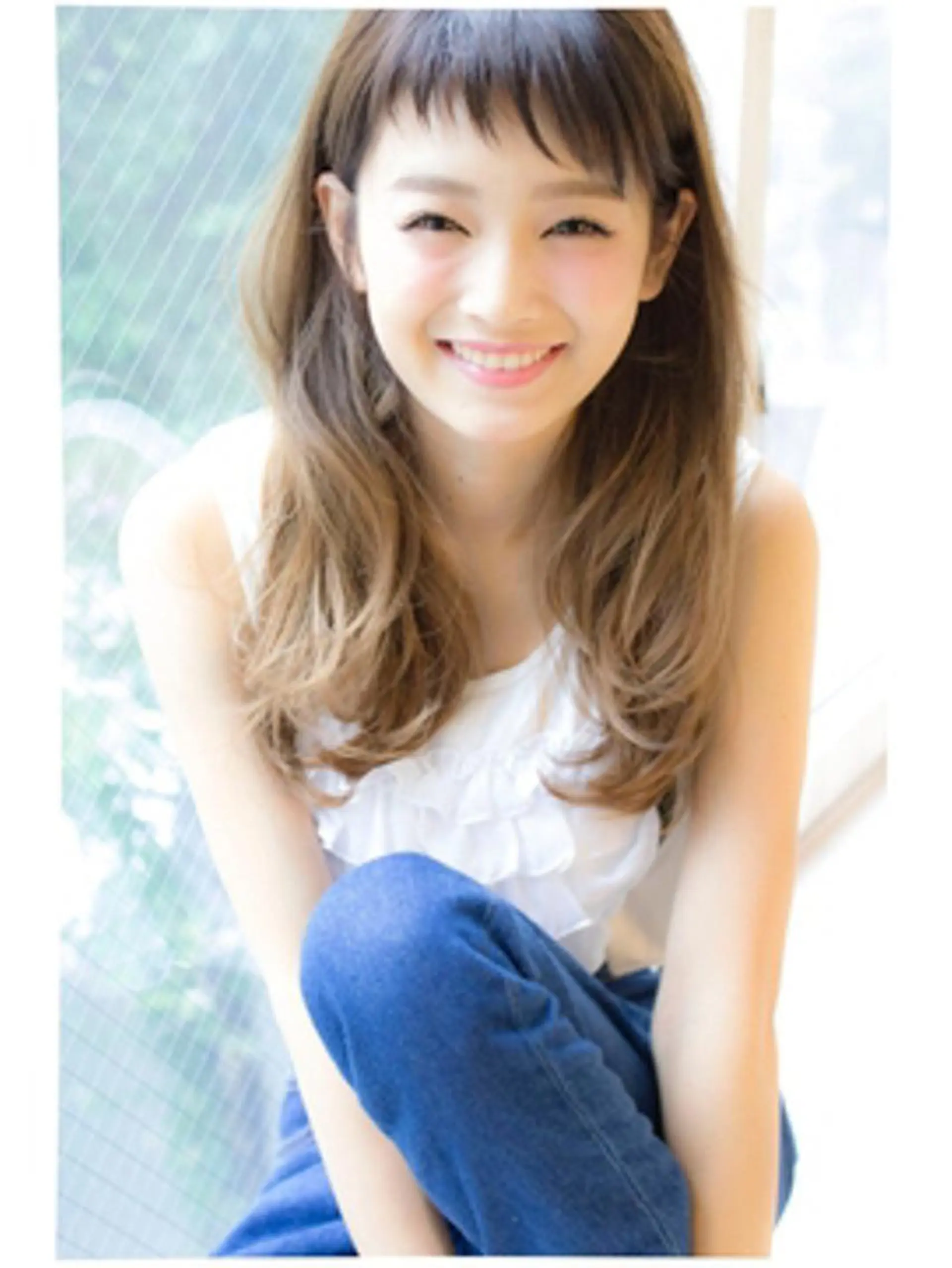 セミロング カラー ヘアアレンジ 【公式】amble luxe池袋東口🩷のヘアスタイル