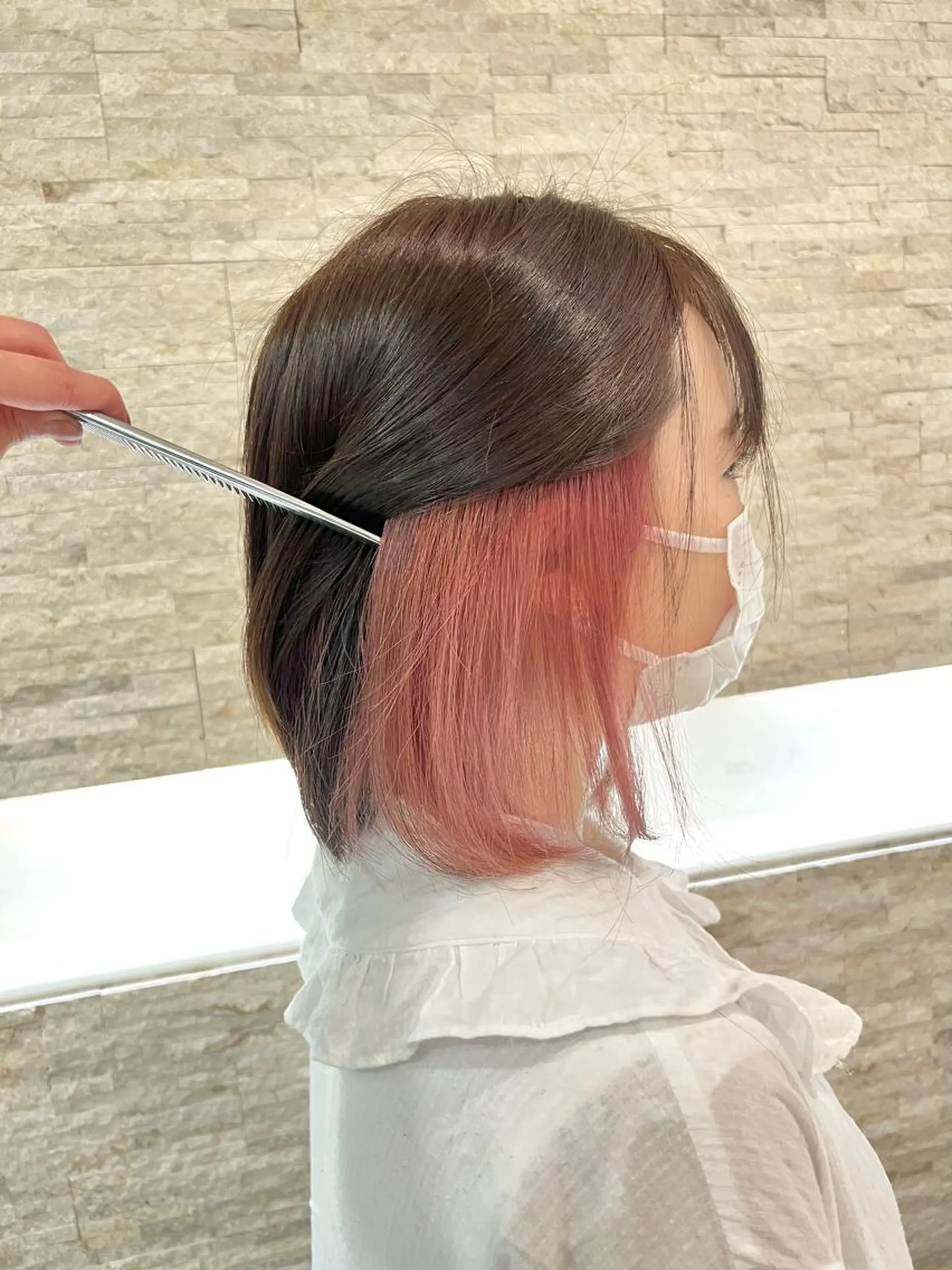 ショート カラー ブリーチ ピンクカラー 🔶似合わせセンター パート/ヤス🔶のヘアスタイル