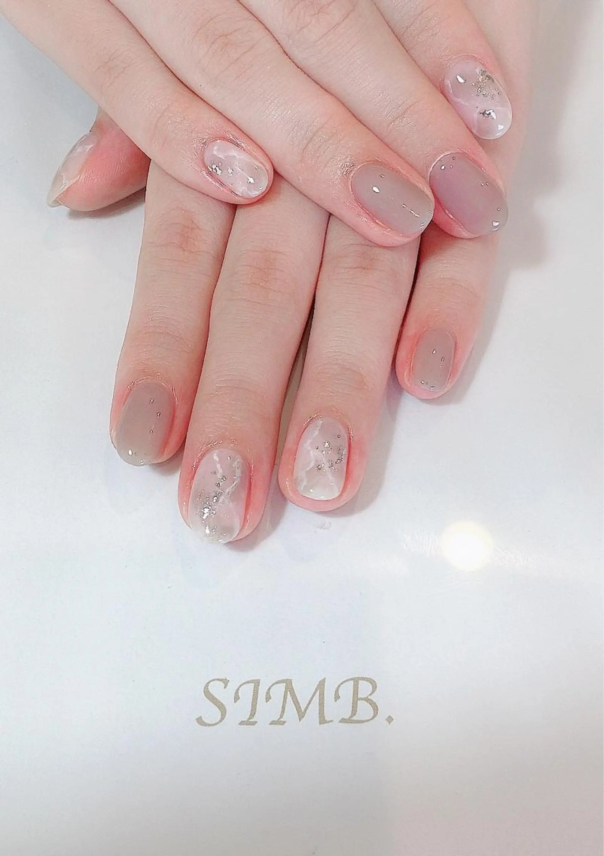 ネイル 大理石ネイル(マーブル) ハンドネイル nailsalon SIMB.のネイルデザイン