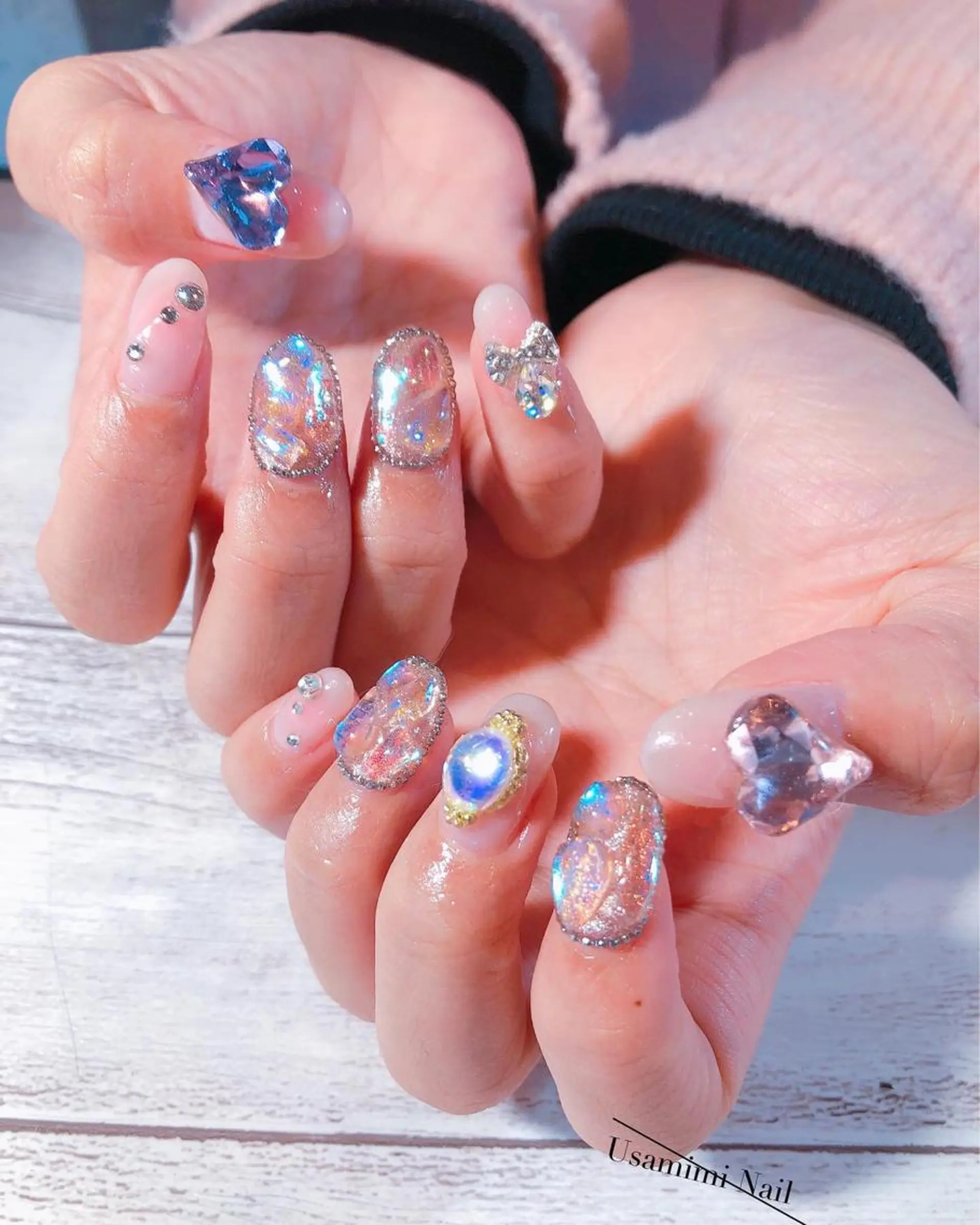 ミディアム ネイル USAMiMi 🐰💕のネイルデザイン