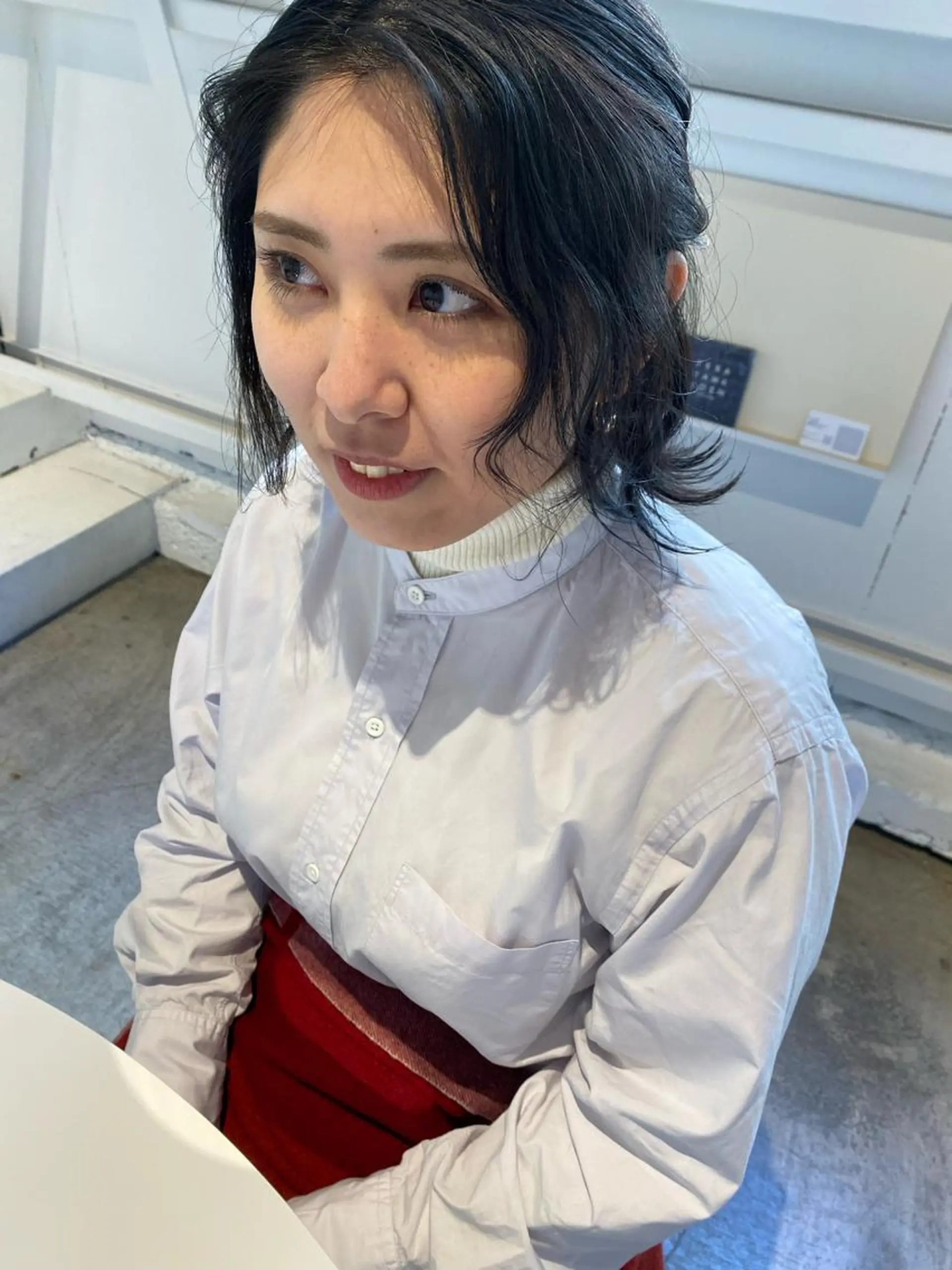 ショート カラー ネイビーカラー ヘアカラー &72 takiのヘアスタイル