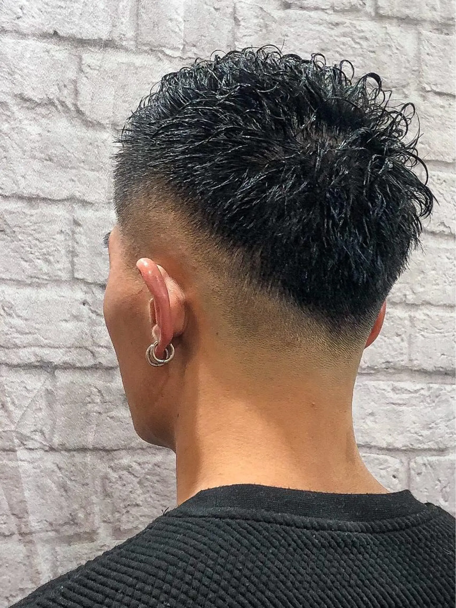 ショート パーマ メンズ メンズパーマ メンズカット 佐藤優菜のヘアスタイル