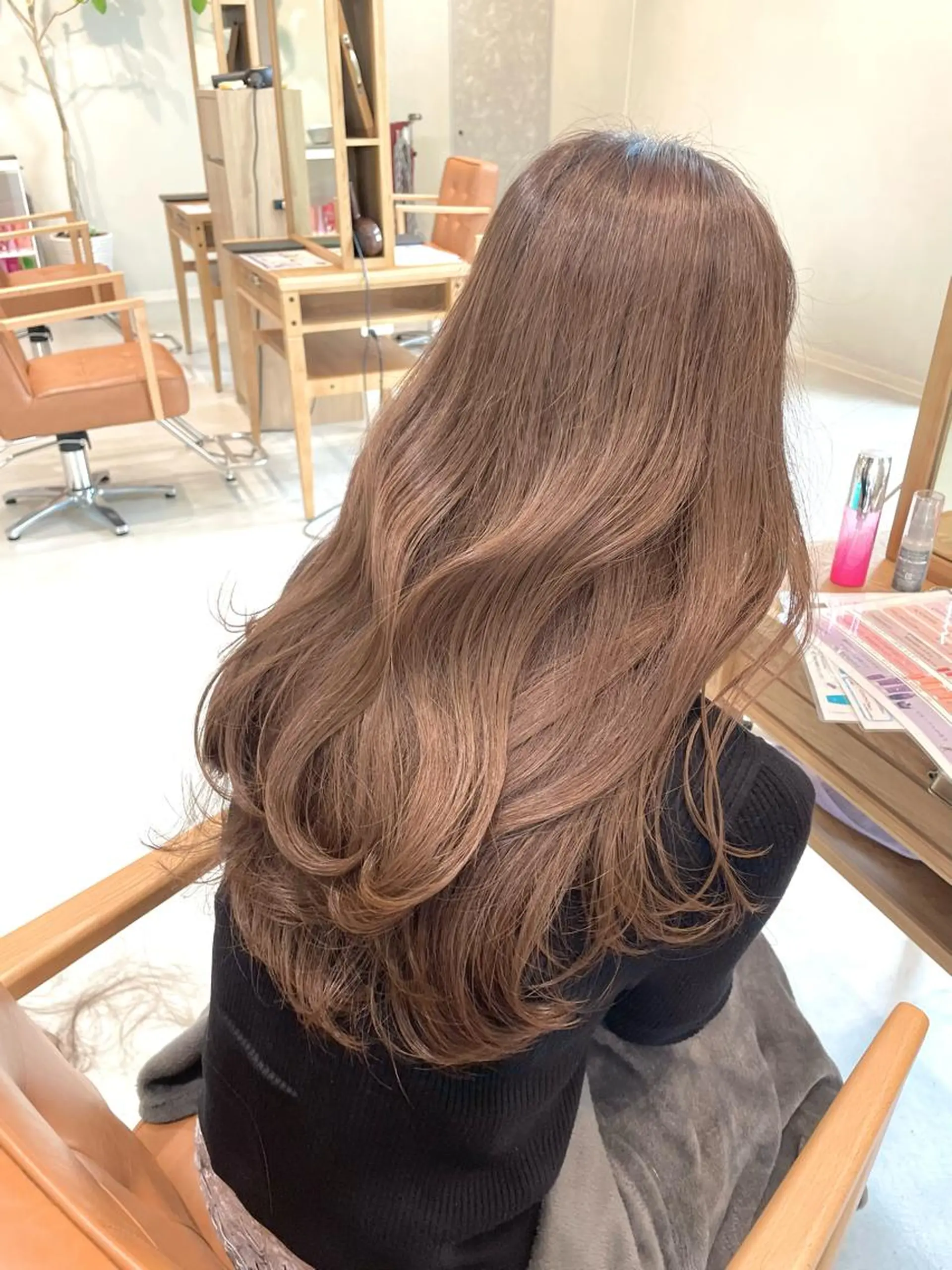 ロング 韓国風ヘア レイヤーカット ムラ修正ブリーチ 山田眞之介のヘアスタイル