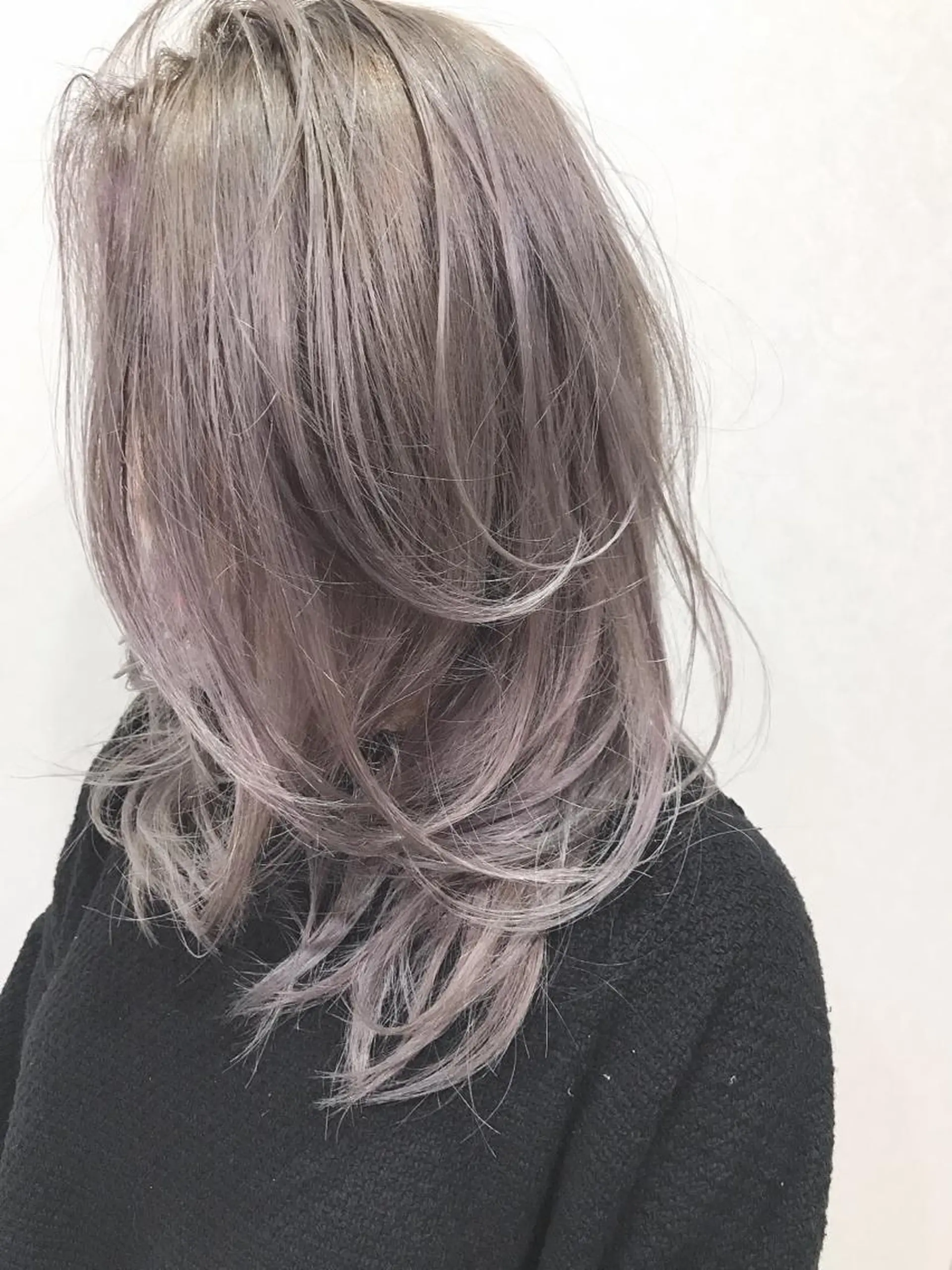 ミディアム カラー ラベンダーカラー 狩野 純一郎のヘアスタイル