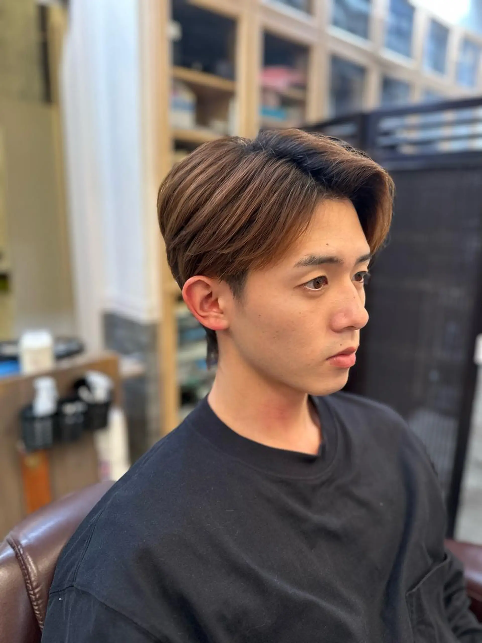 ミディアム メンズ カット 仲川 遼のヘアスタイル