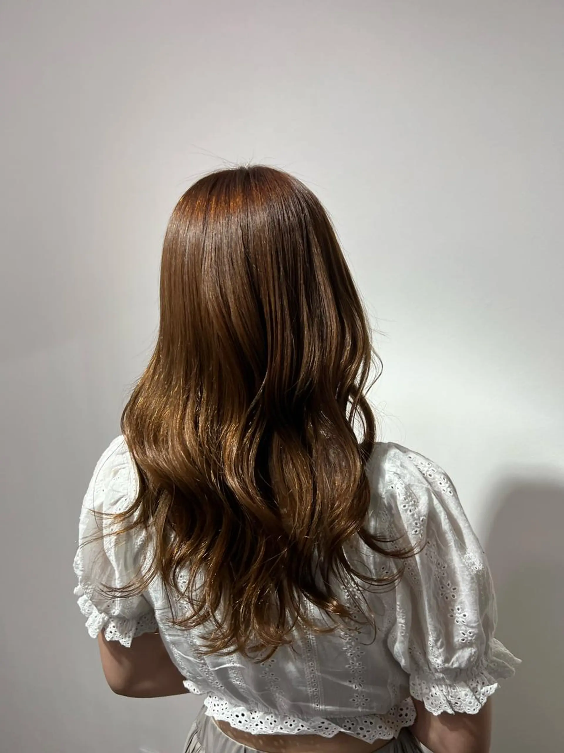 セミロング カラー バレイヤージュ ブリーチ ケアブリーチ ダブルカラー ハイライトカラー 神戸ボブ✂️ ioe三宮/田 伸佳のヘアスタイル