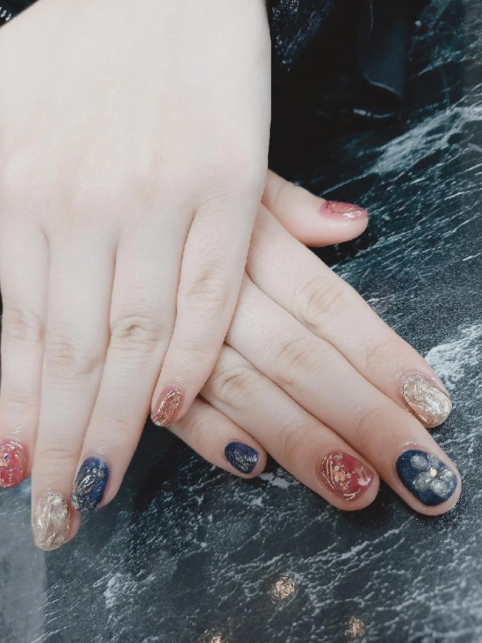 ネイル 成人式 salon de  Princessのネイルデザイン