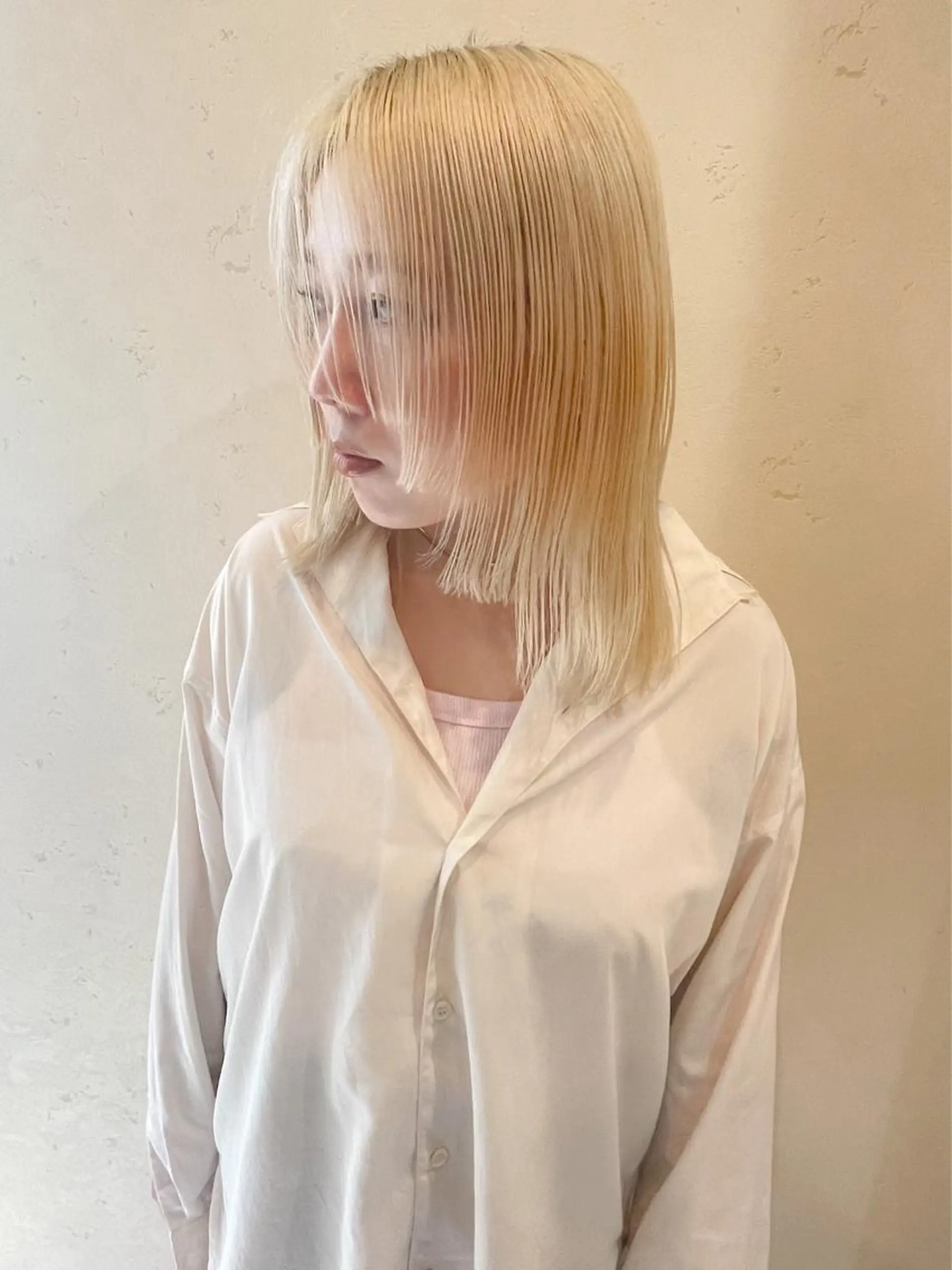 ミディアム 🌹ハッシュカット、 レイヤー韓国ヘア🌹のヘアスタイル