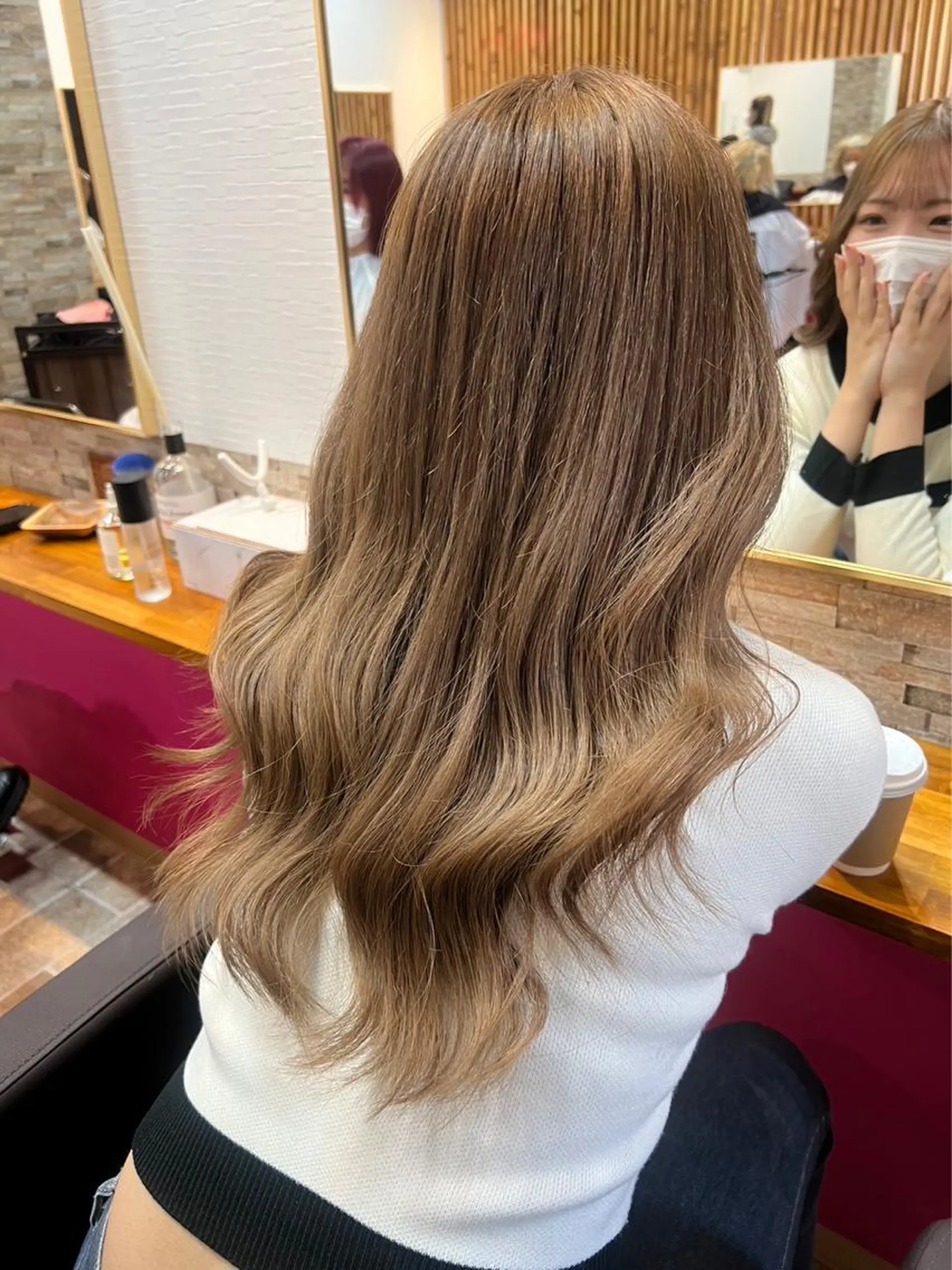 ロング カラー ヘアカラー&縮毛矯正 STAR☆RIVERのヘアスタイル