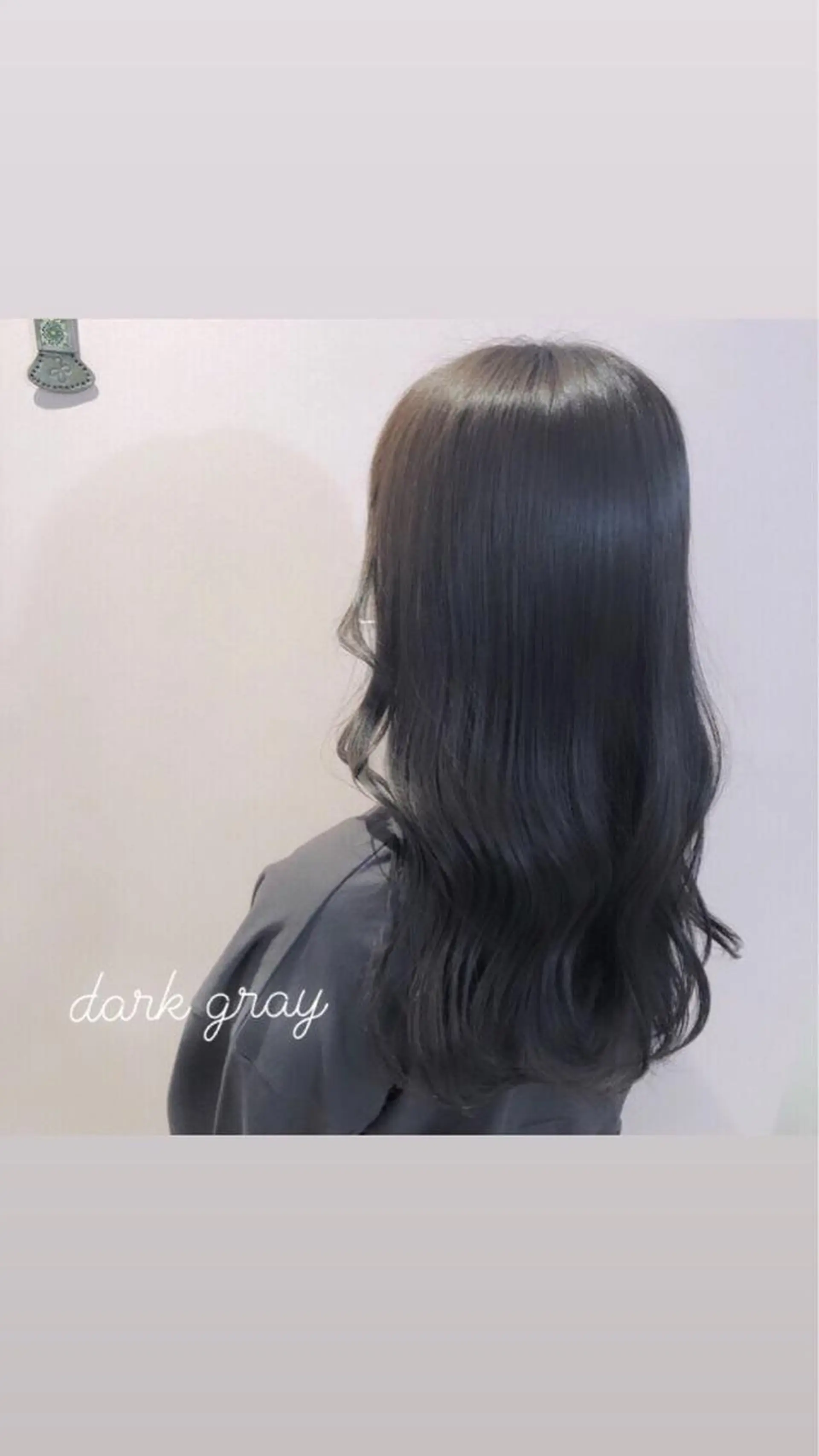 ロング カラー ダークグレー 韓国風ヘア♥ nonoのヘアスタイル
