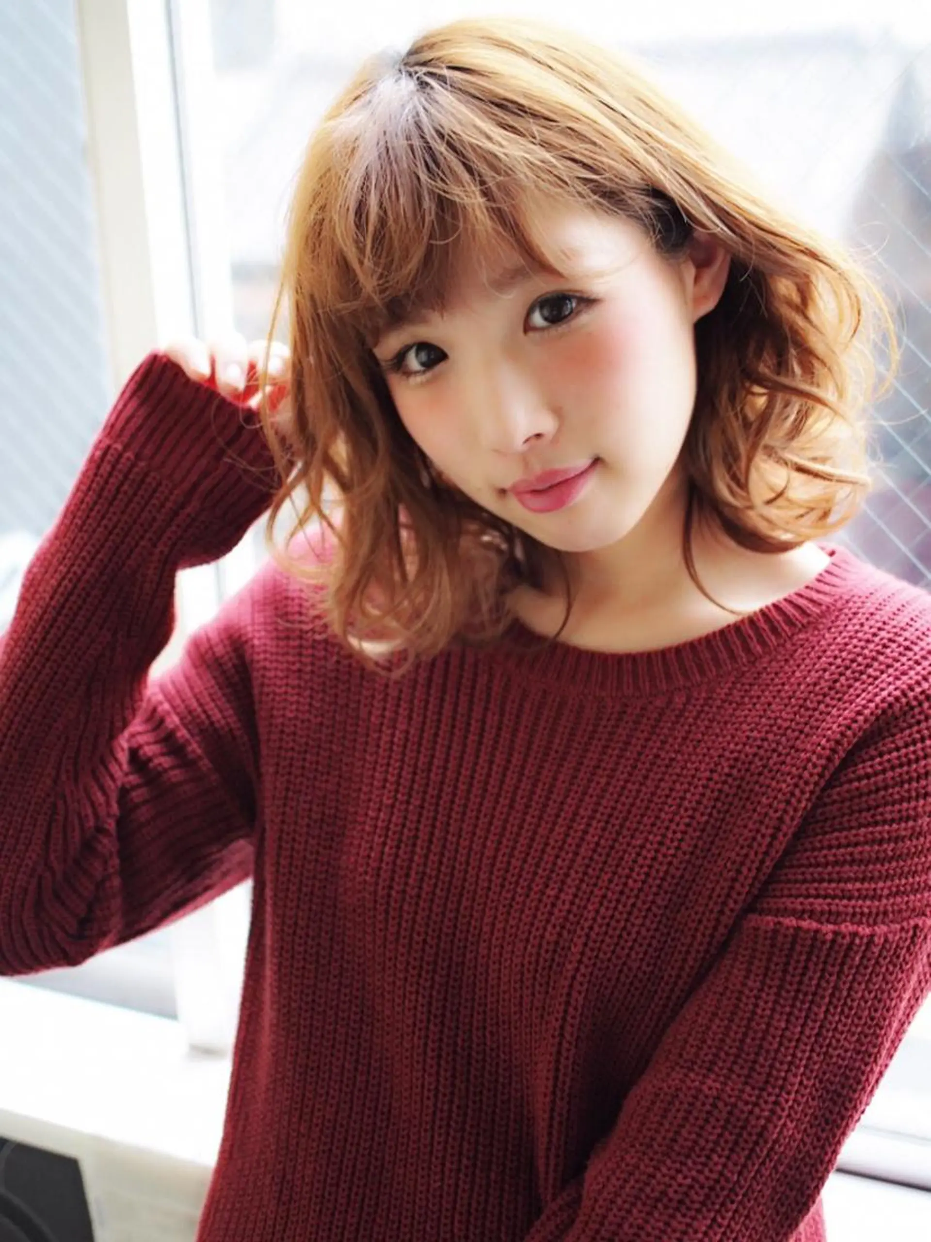 ミディアム ほさか しんごのヘアスタイル