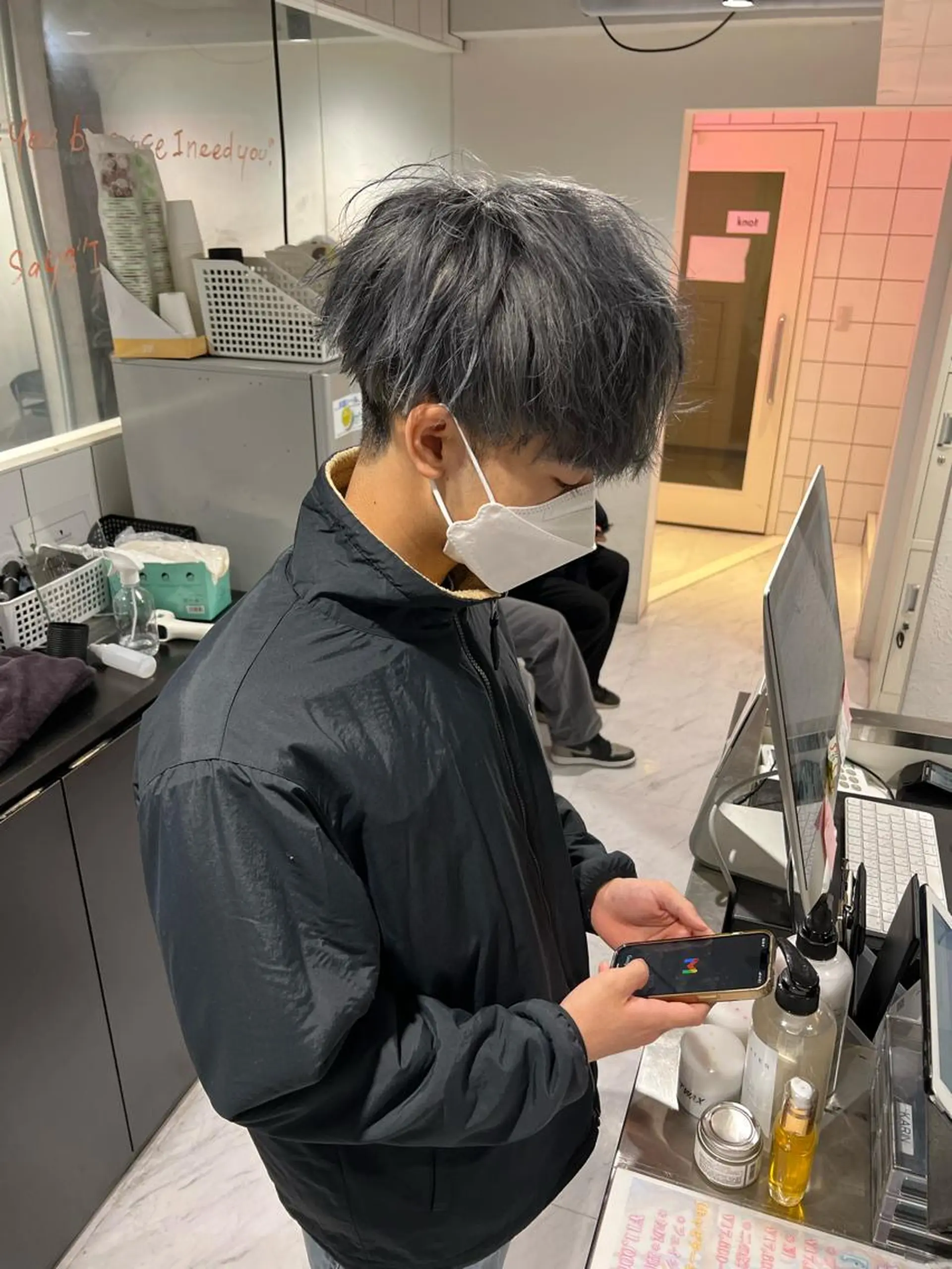 ショート カラー パーマ メンズ ヘアカラー 🔥札幌No.1🥇 パーマ特化美容師🔥のヘアスタイル