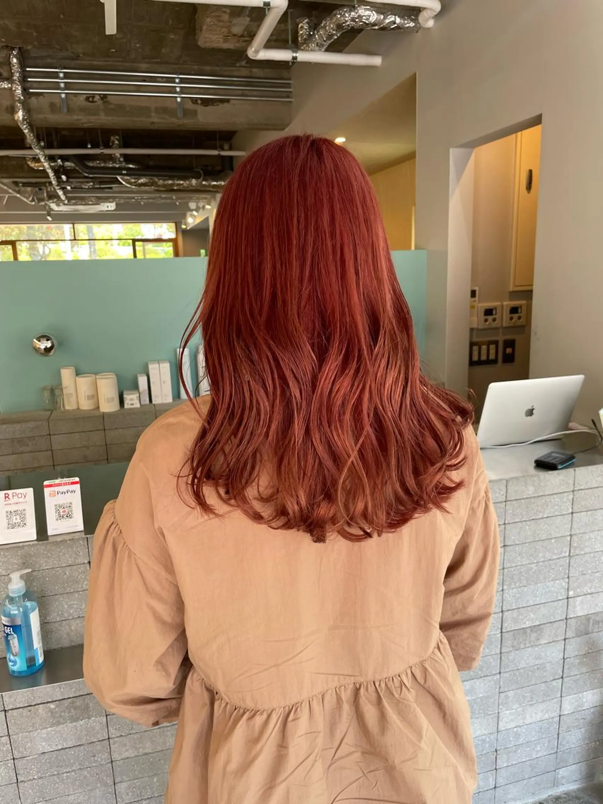 セミロング カラー カット ヘアカラー トリートメント 髪質改善×美髪矯正 艶髪カラー　阪口のヘアスタイル