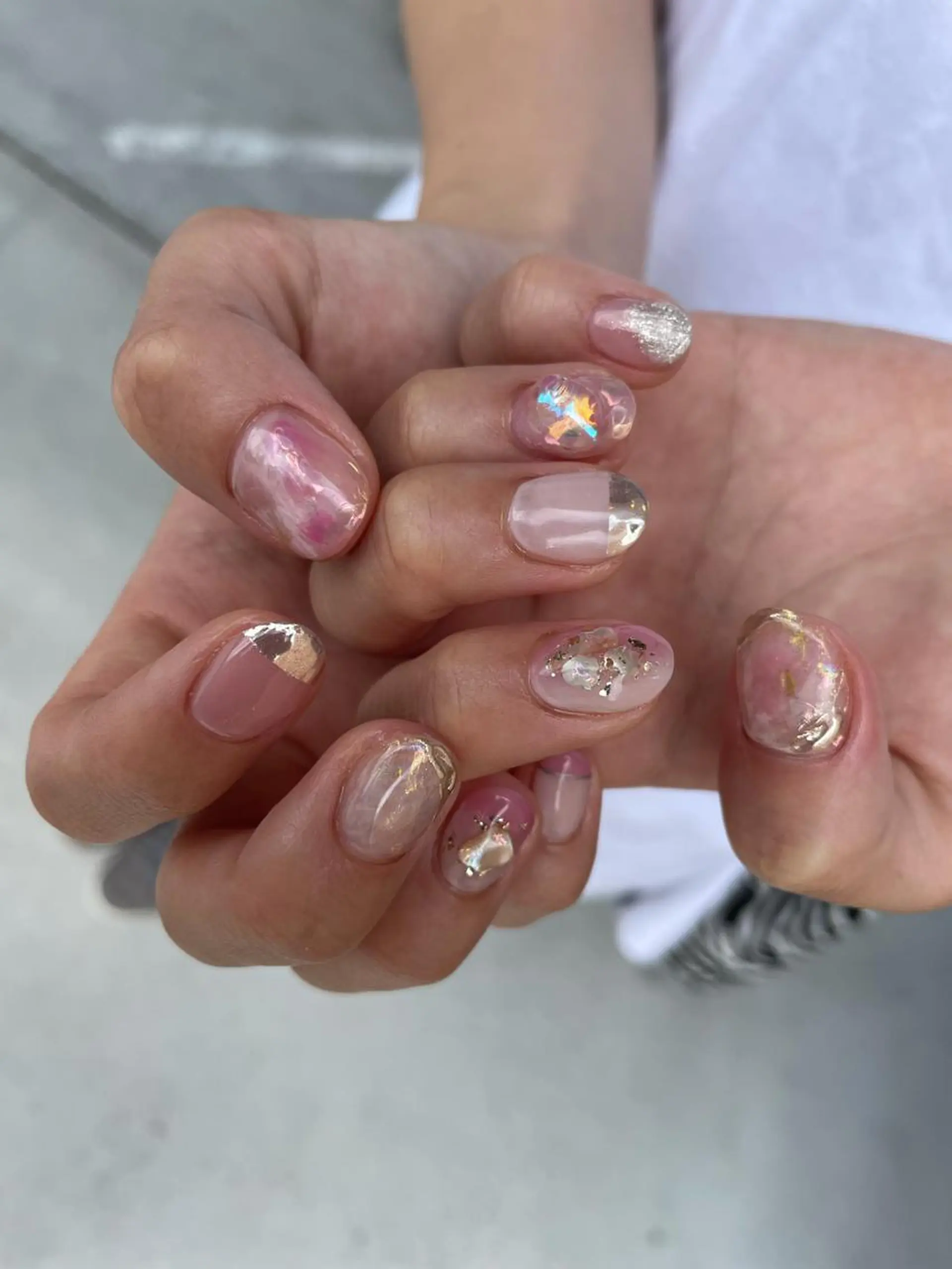 ロング カラー ヘアアレンジ キッズ ネイル マツエク・マツパ 福田 加奈のネイルデザイン