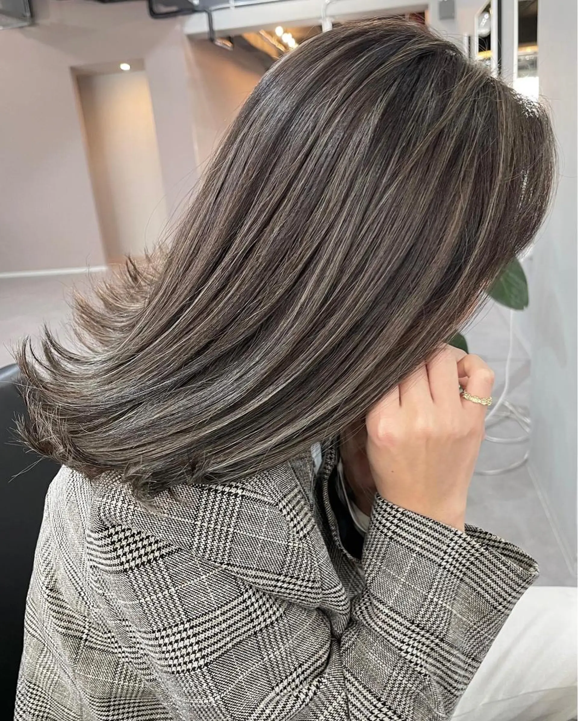 セミロング カラー Reb_keiji 👑小倉圭司のヘアスタイル