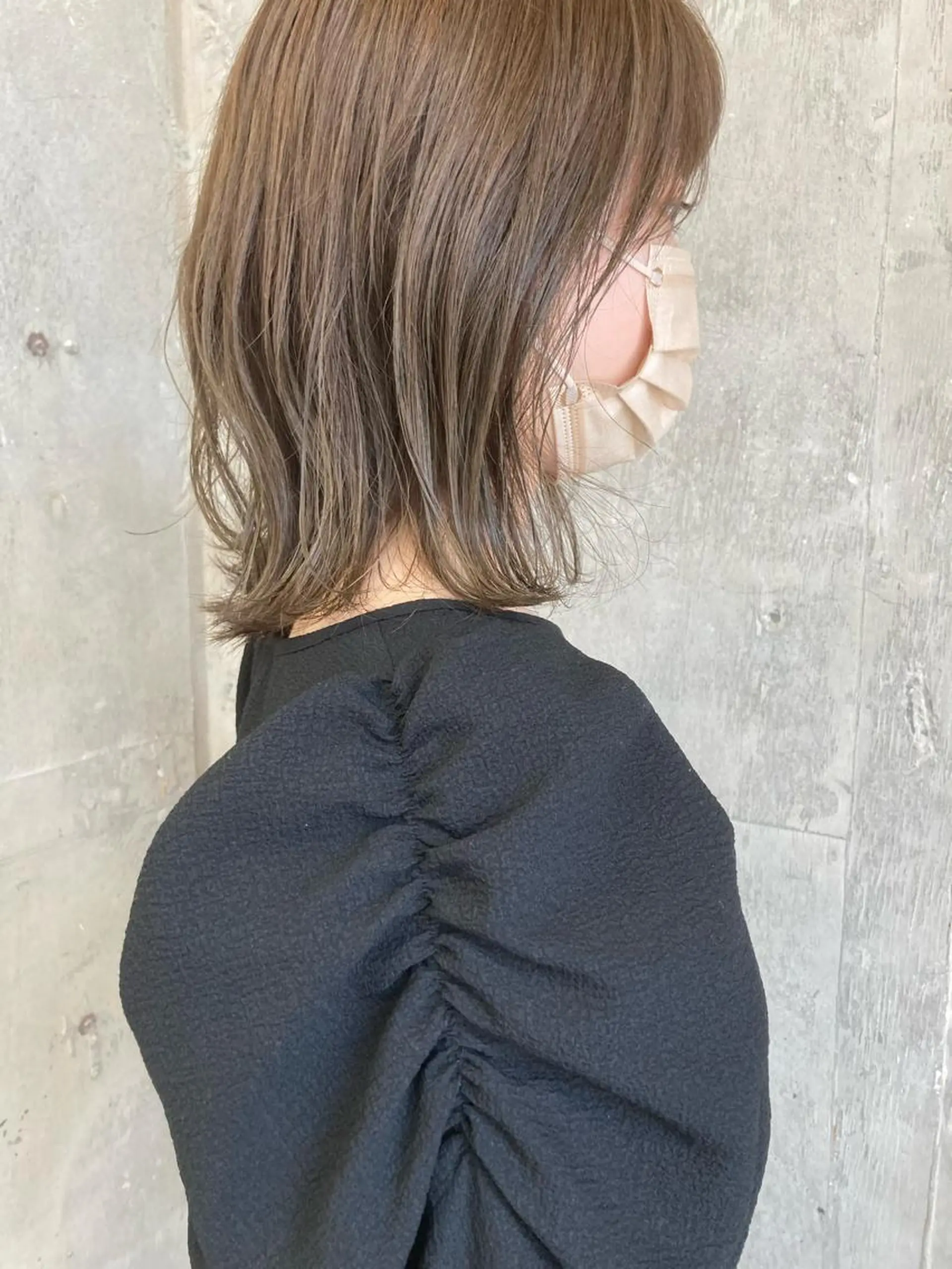 ミディアム カラー ベージュカラー ハイトーンカラー カット ヘアカラー トリートメント 小木曽智美 /ボブ/ショートのヘアスタイル