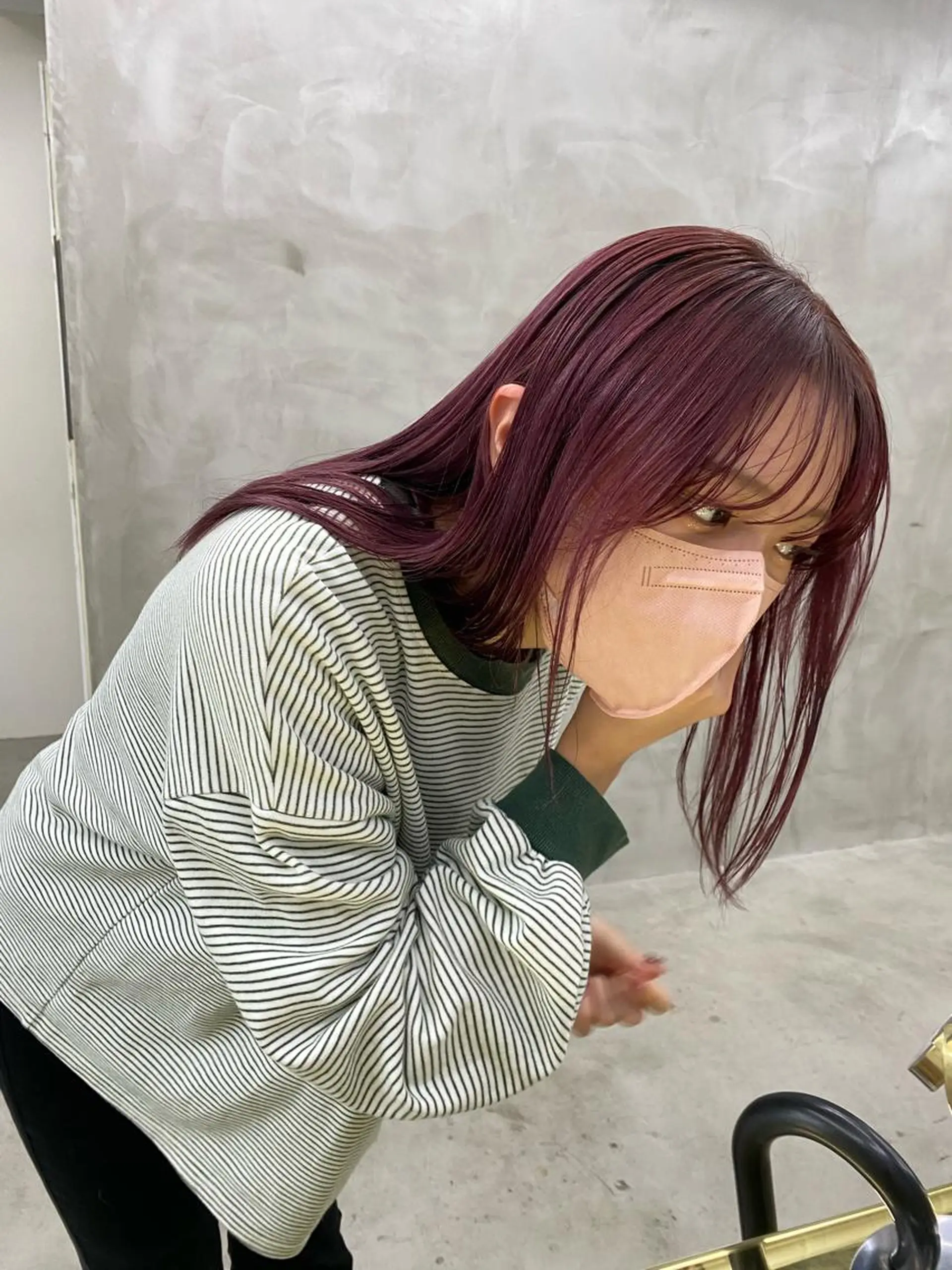 セミロング カラー セミロングパーマ バレイヤージュ ブリーチ ケアブリーチ デザインカラー 無料カットモデル募集 🌱ひょうがのヘアスタイル