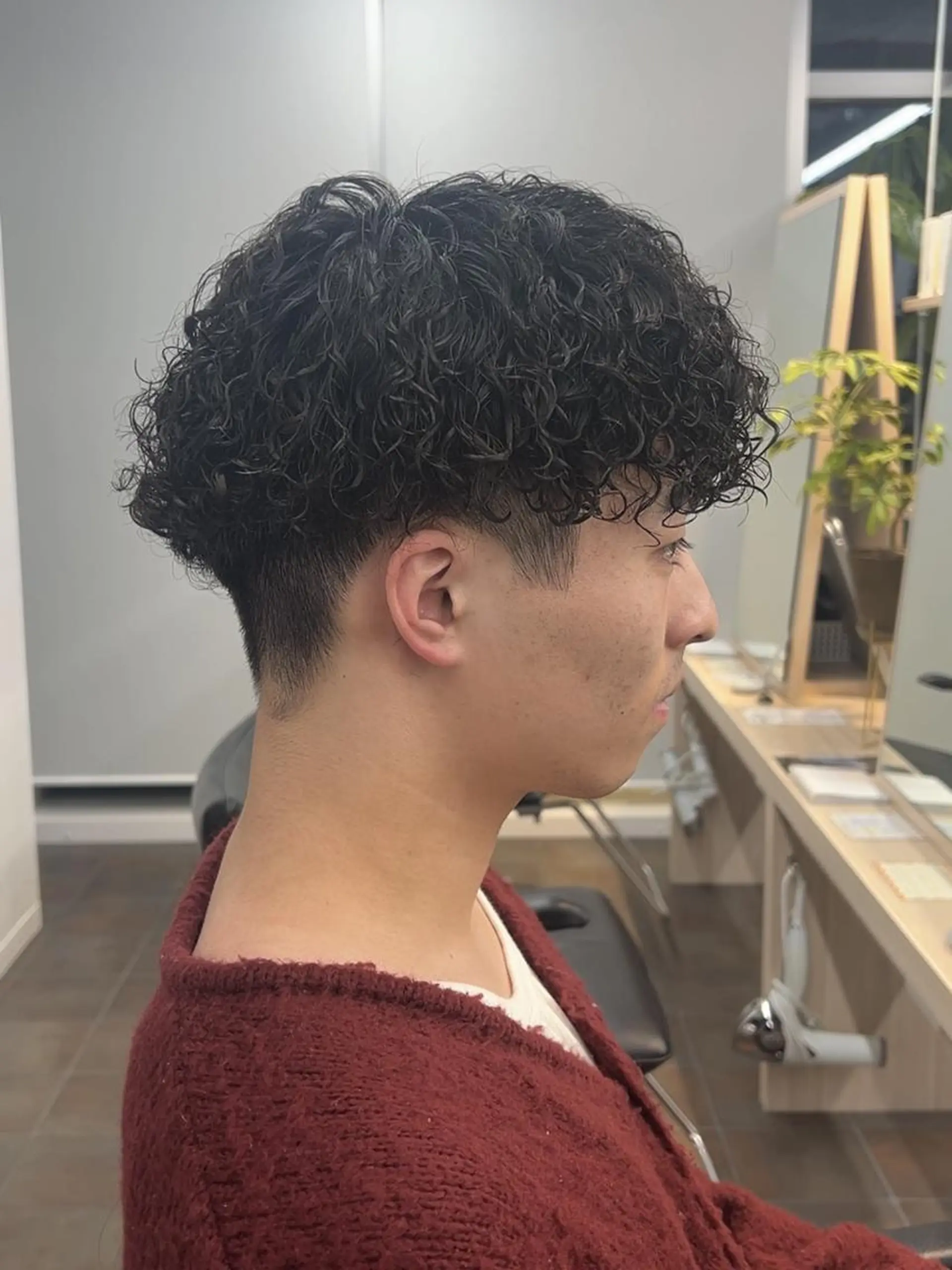 ショート メンズ パーマ センターパート フェザーパーマ マッシュ メンズパーマ メンズショート メンズパーマ/ メンズカット/タクヤのヘアスタイル