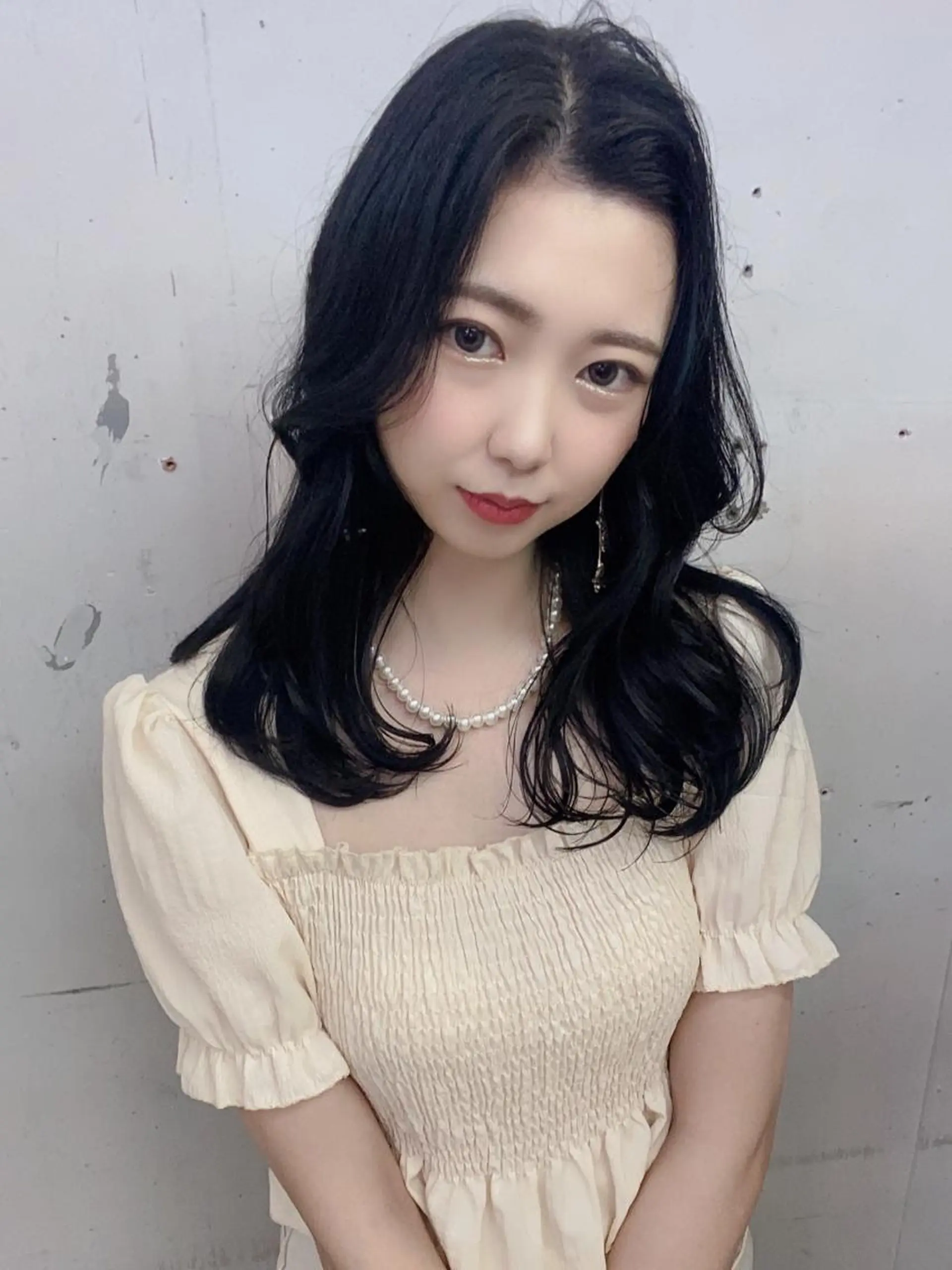 セミロング カラー 💗💗韓国レイヤー yu-ki💗💗のヘアスタイル