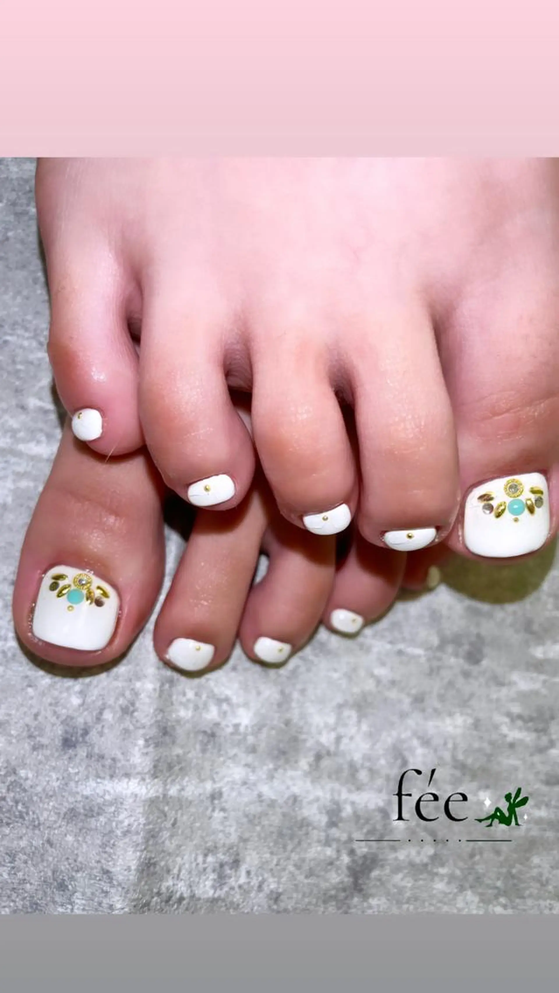 ネイル アートネイル フットネイル フットネイル nail salon fee(フィー)のネイルデザイン
