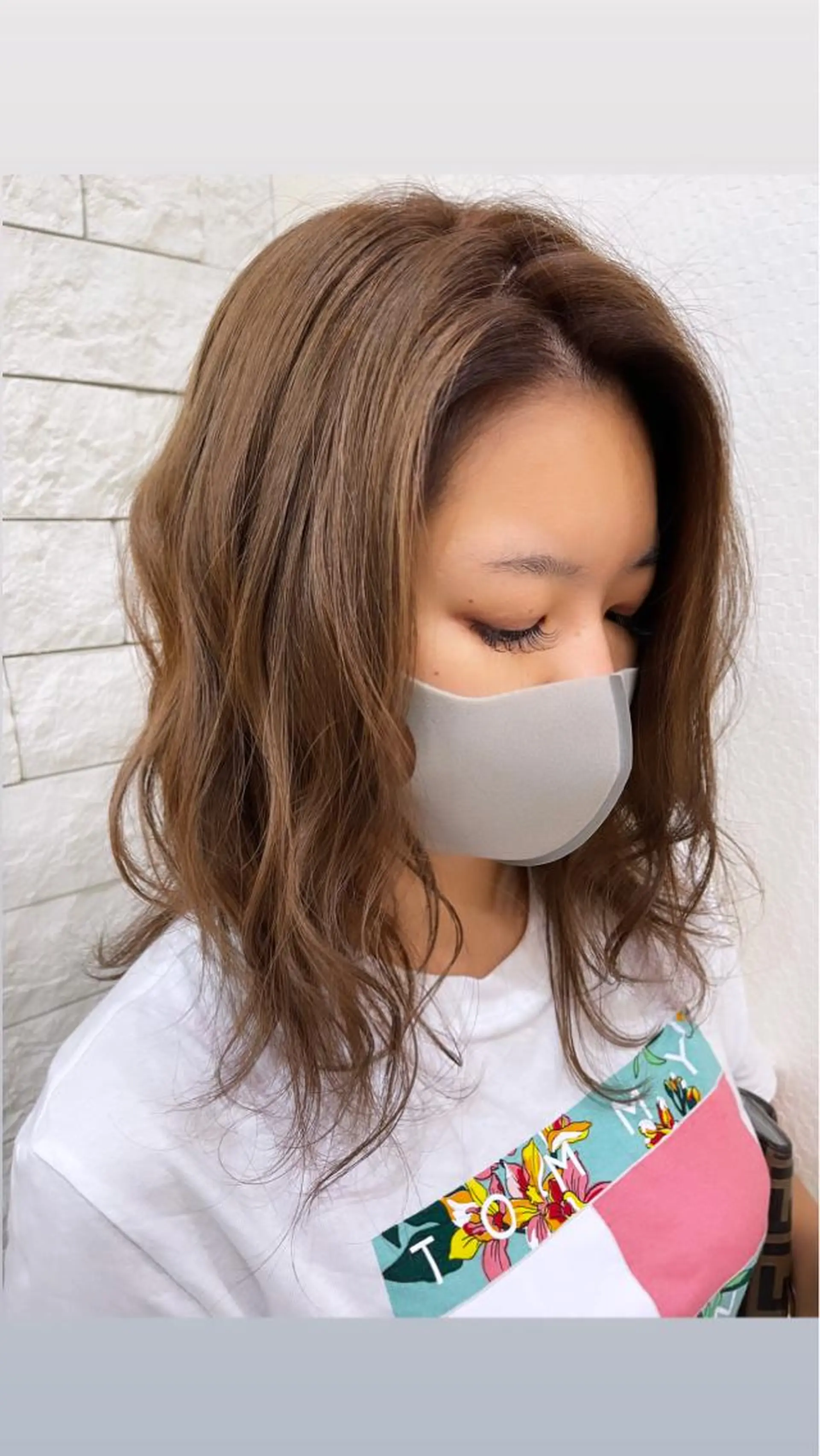 カラー グレージュ ヘアカラー 名古屋のピンク好き かずくん🦩のヘアスタイル