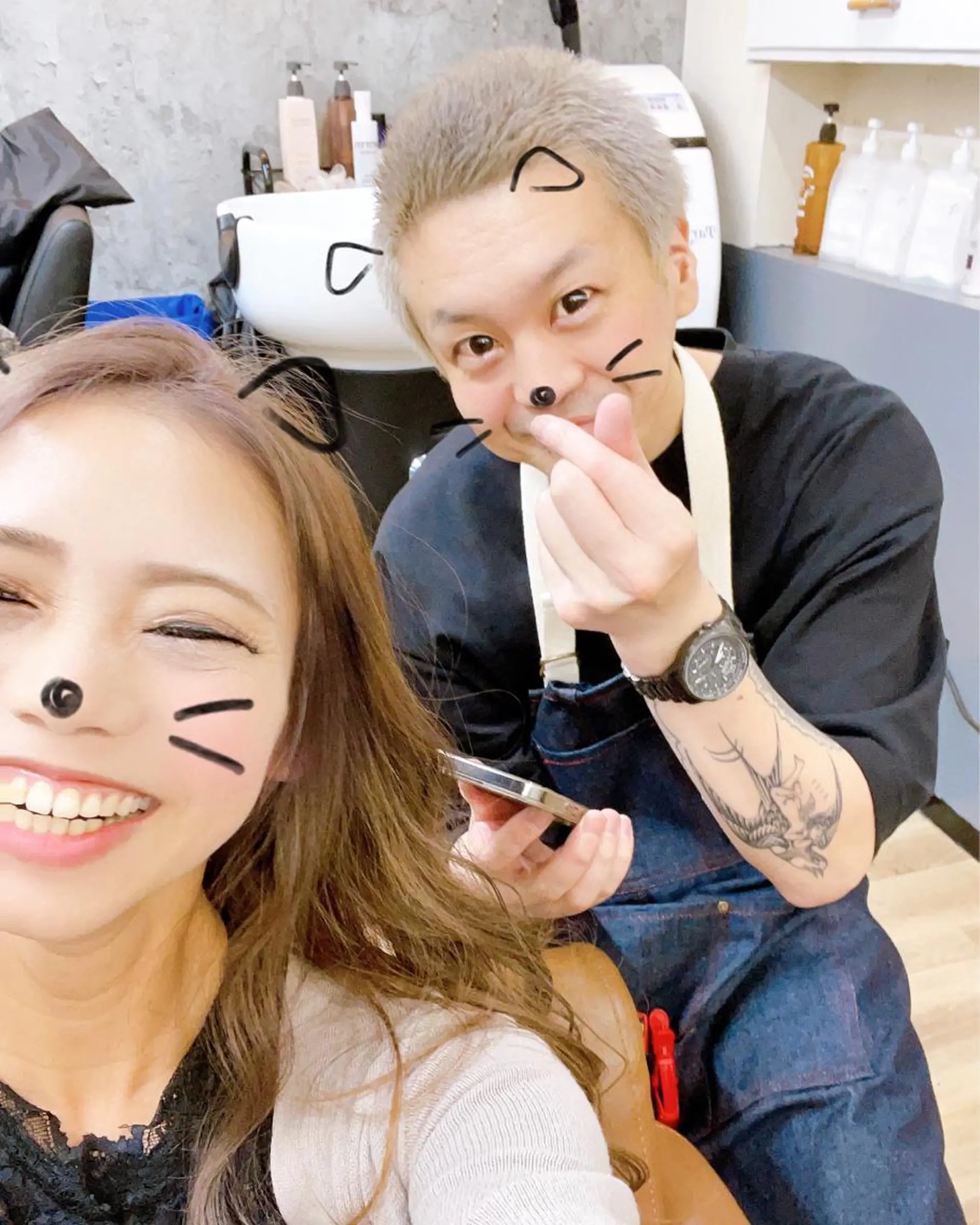 カラー ブリーチ TOWA 野村　コウダイのヘアスタイル